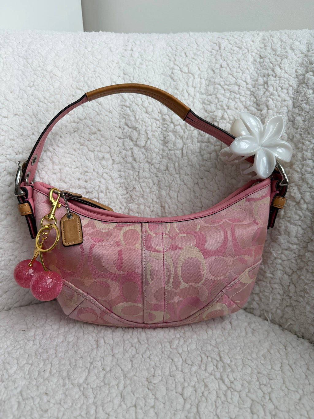 Coach Pink Optic  Mini Hobo