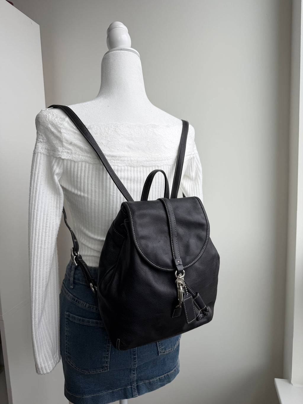 Coach Leather Backpack