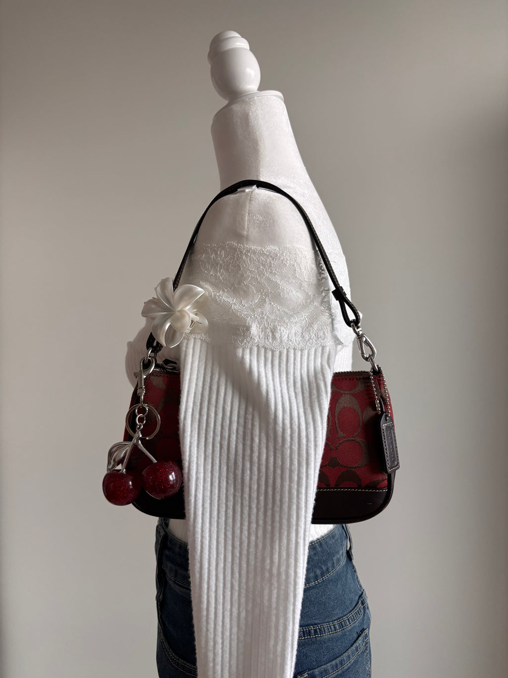 Coach Demi Bag Red Signature