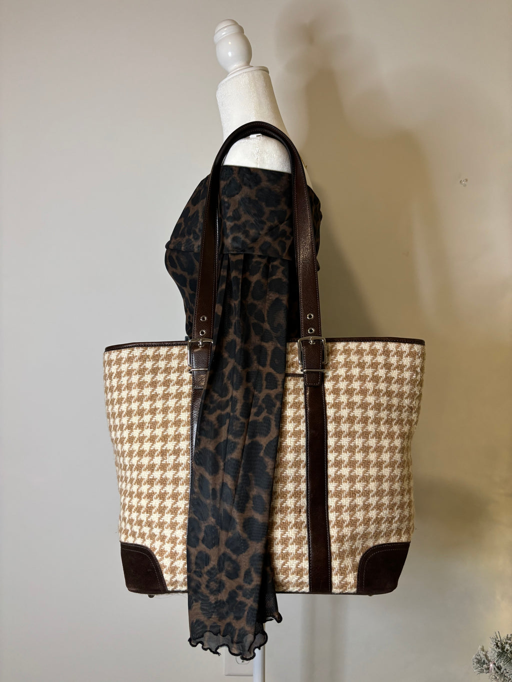 Coach Tweed Shoulder Bag