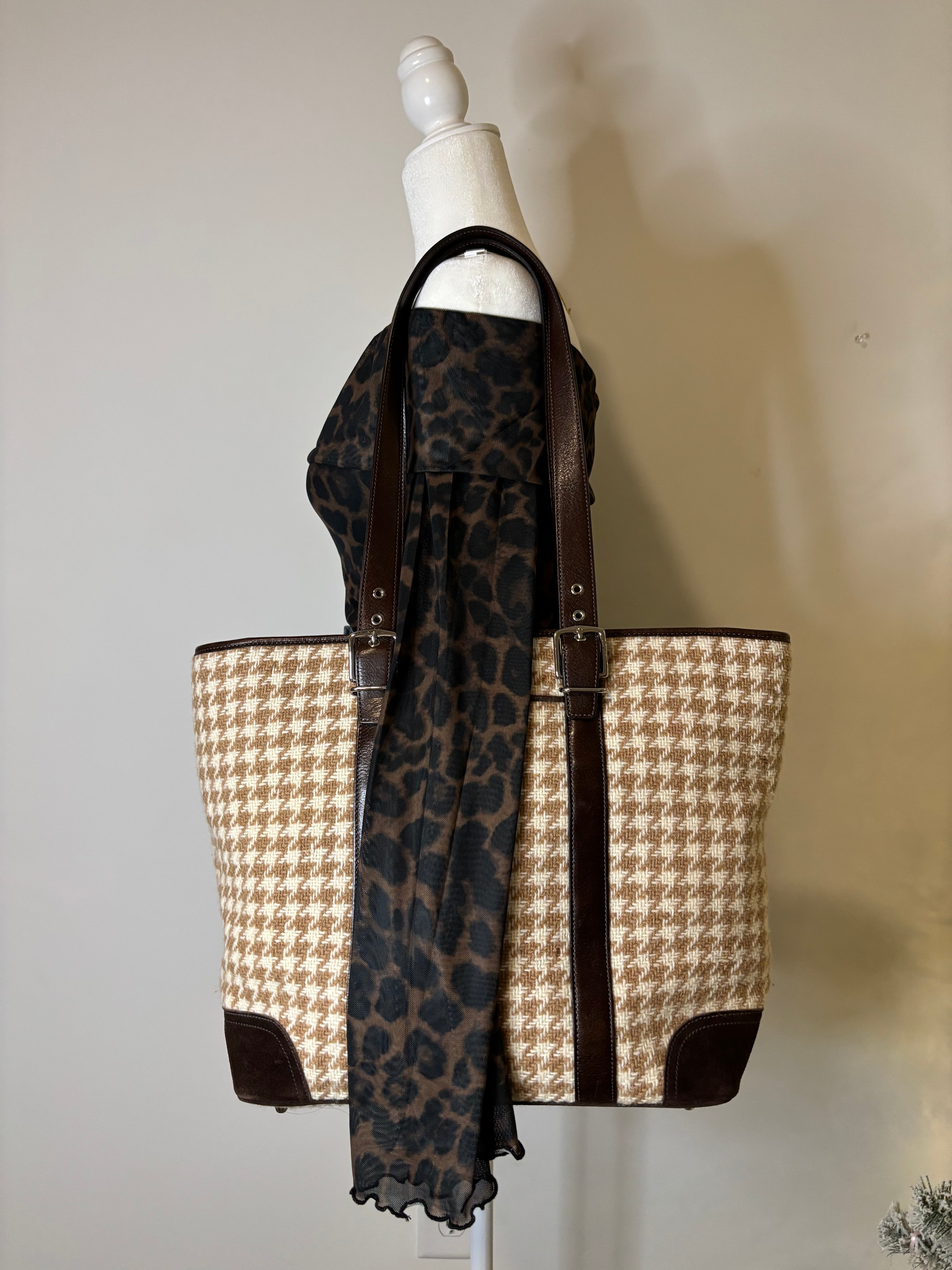 Coach Tweed Shoulder Bag