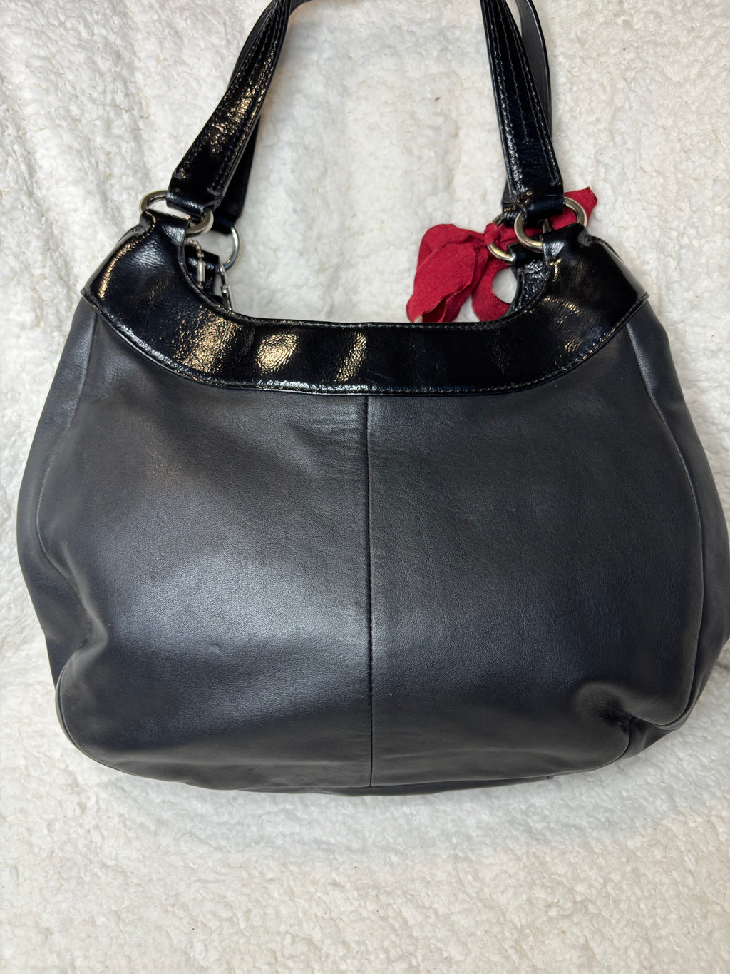 Y2K Coach Black Leather Shoulder Bag