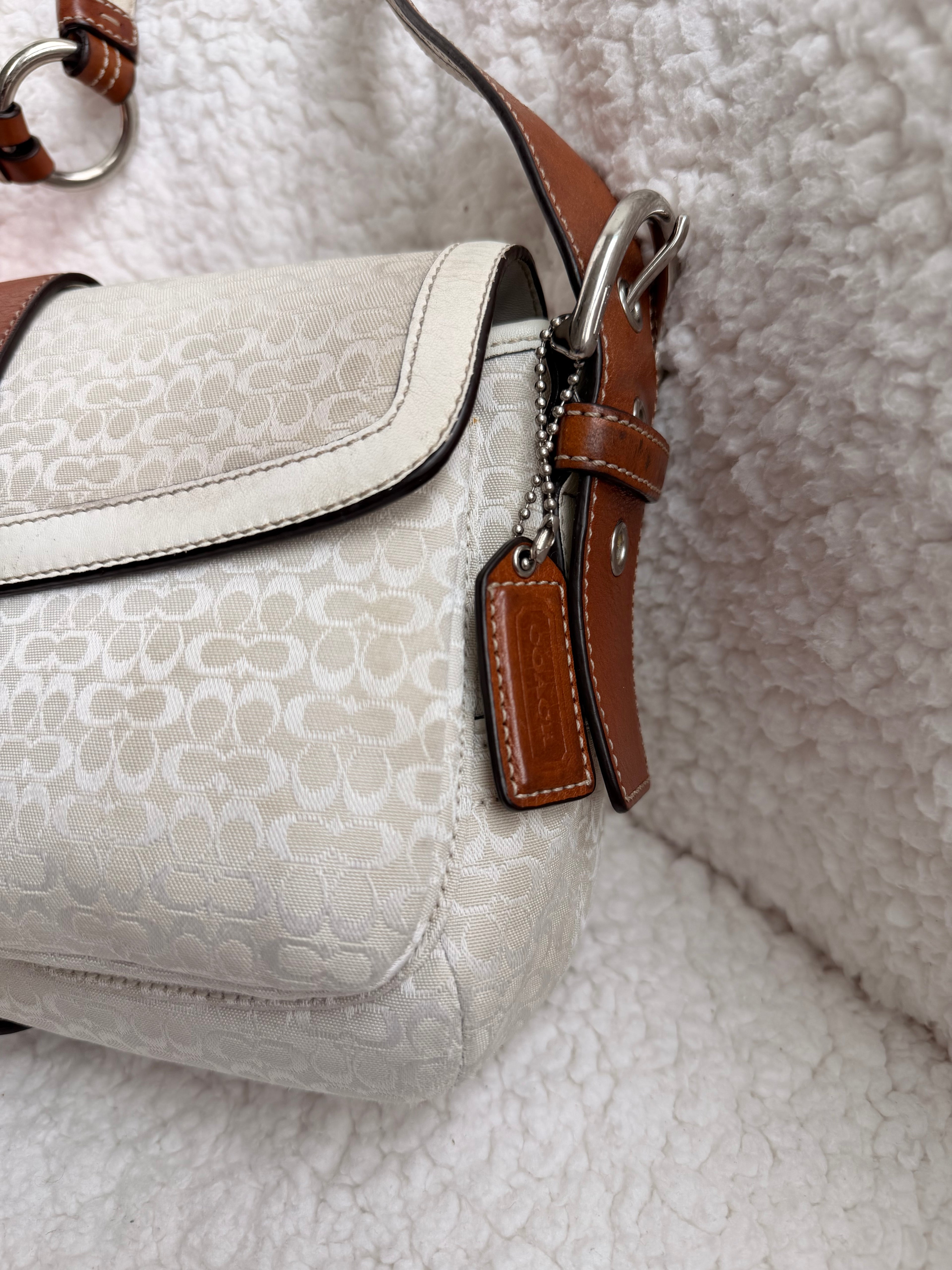 Coach Two Pocket Soho White