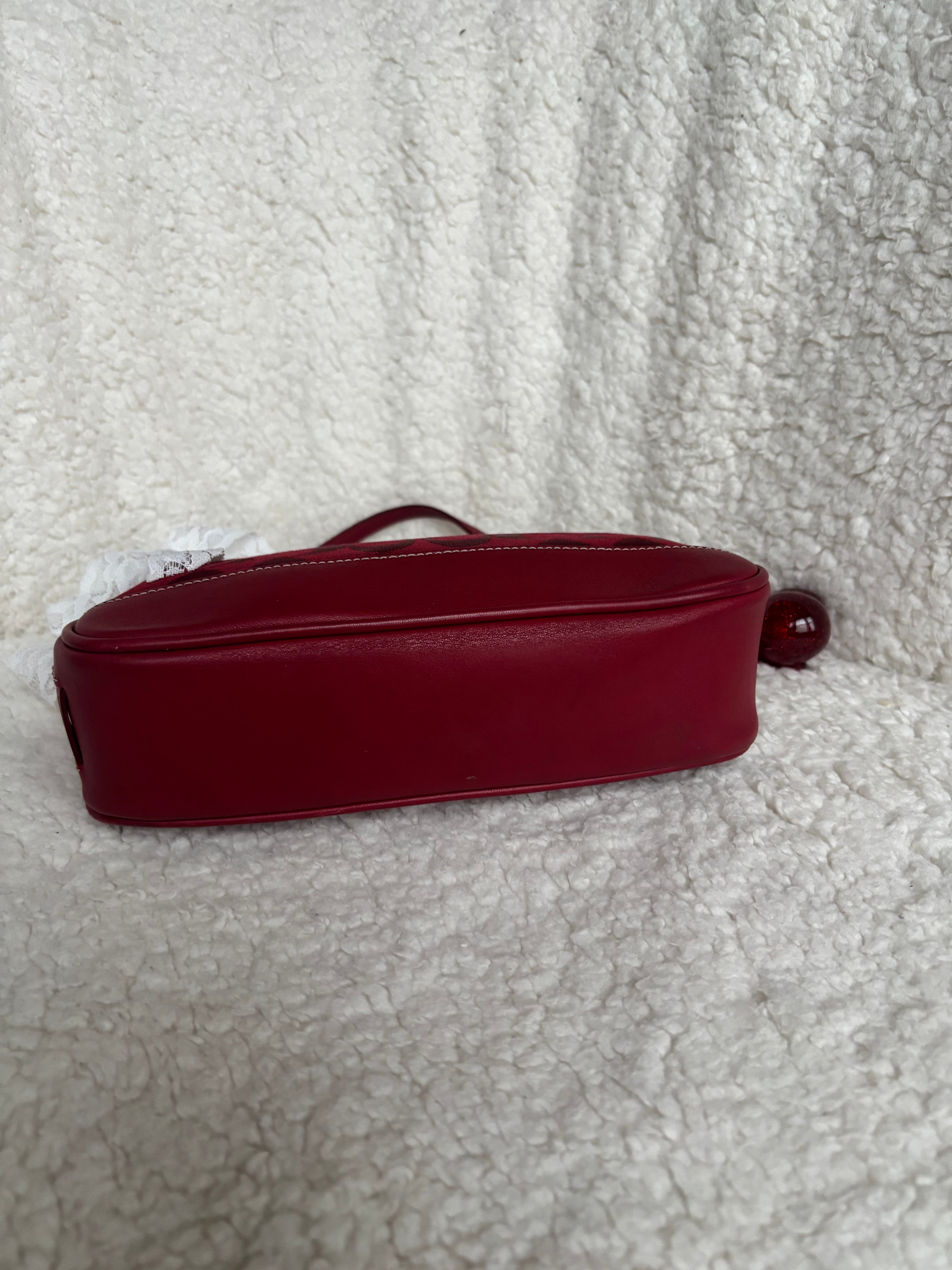 Y2K Coach Demi Bag Red Signature