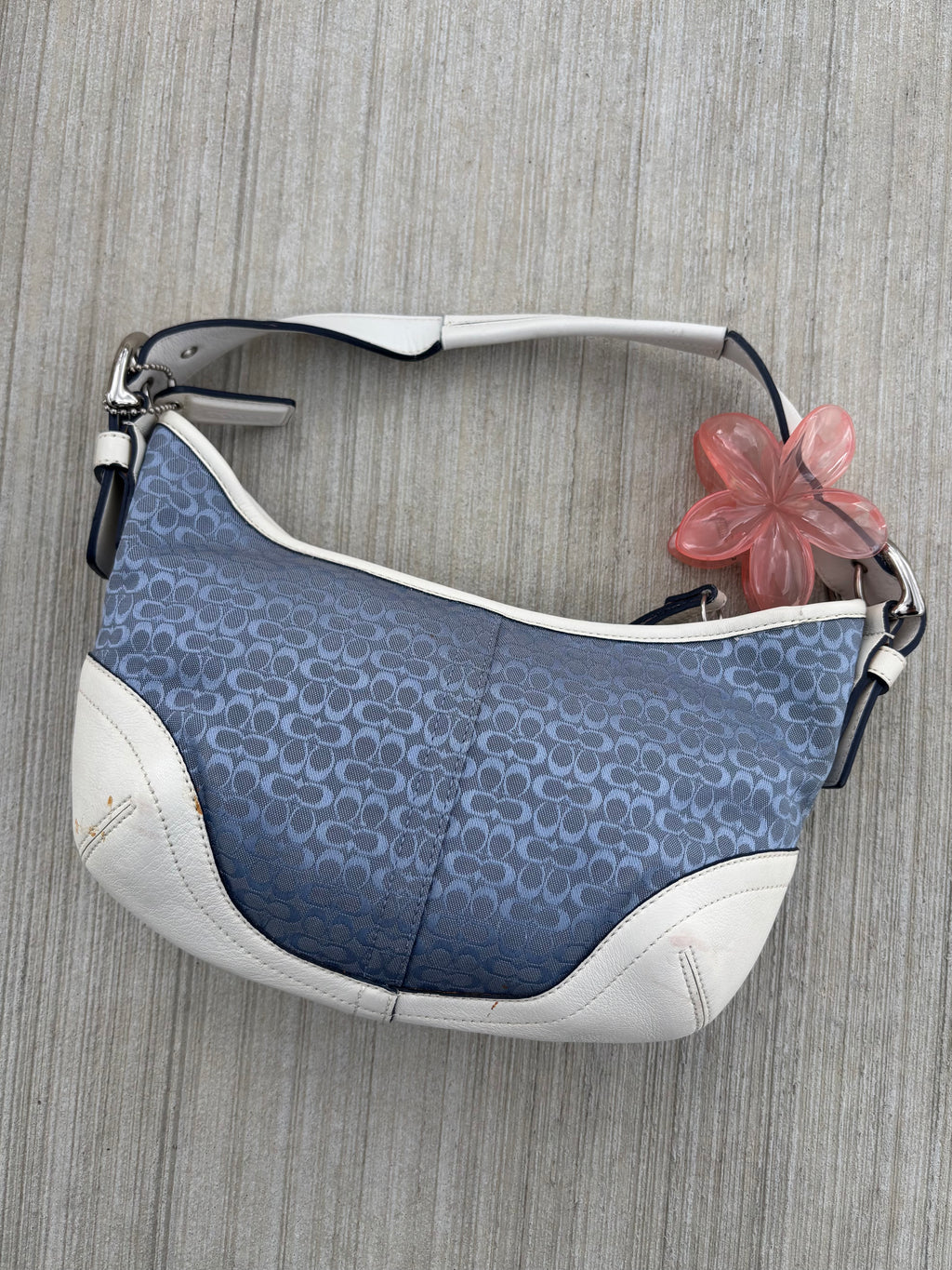 Y2K Coach Mini Blue Hobo