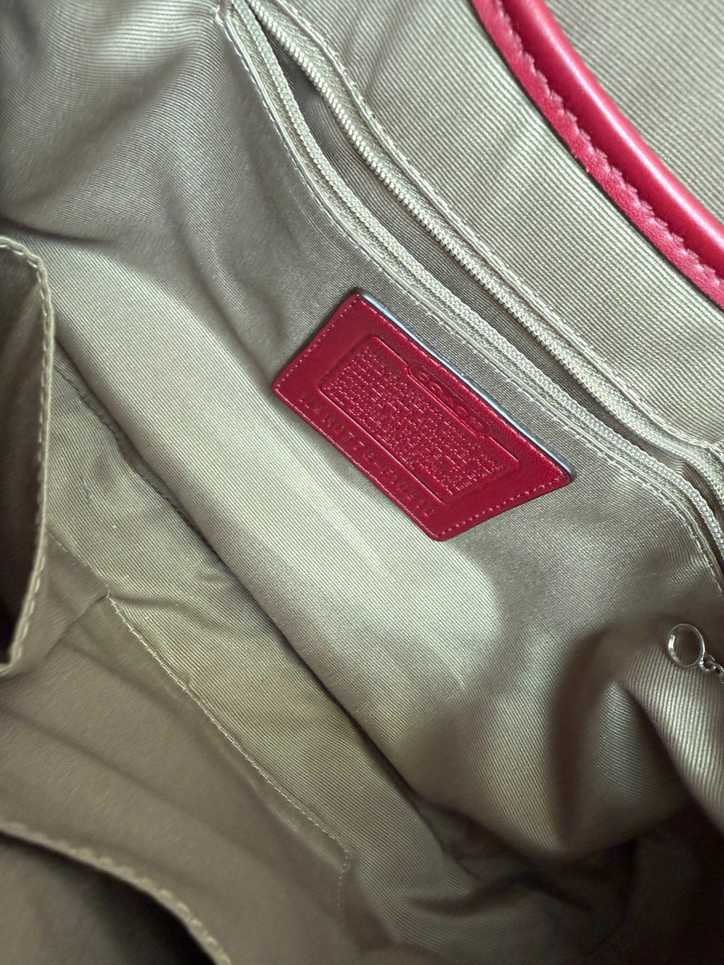 Coach Red Large Soho Leather