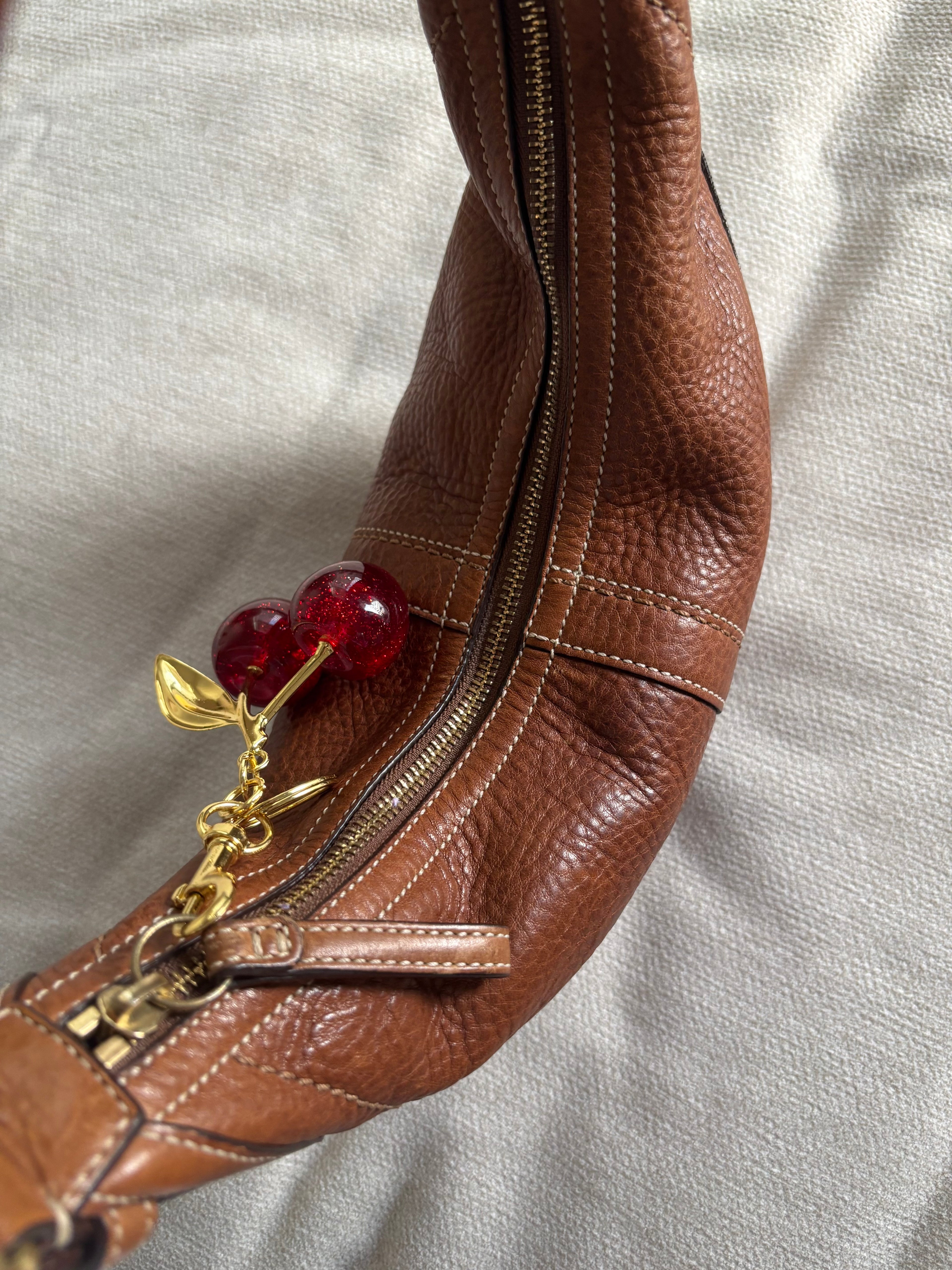 Coach Brown Tobacco Hobo  Leather