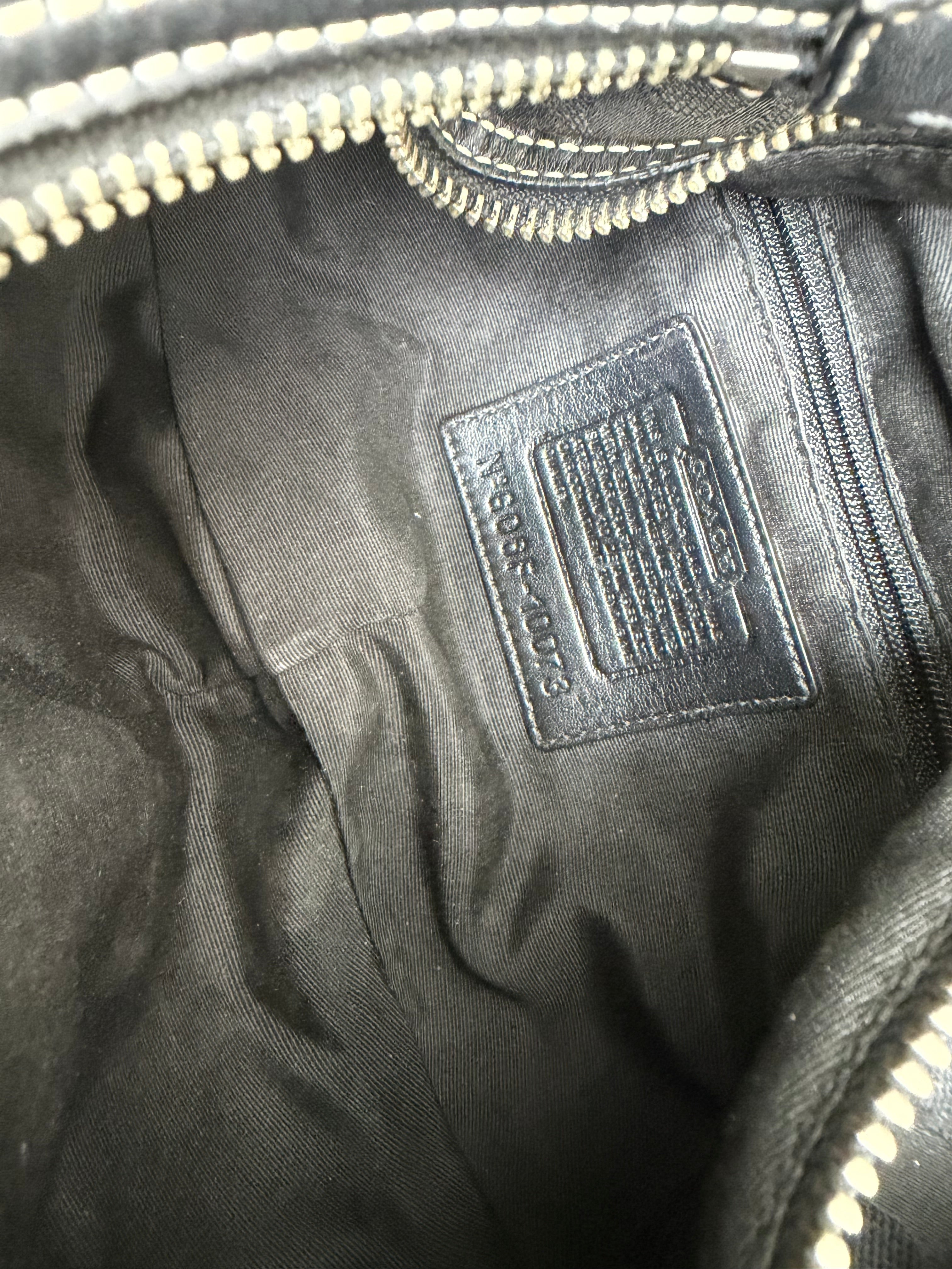 Coach Signature Black Mini Hobo
