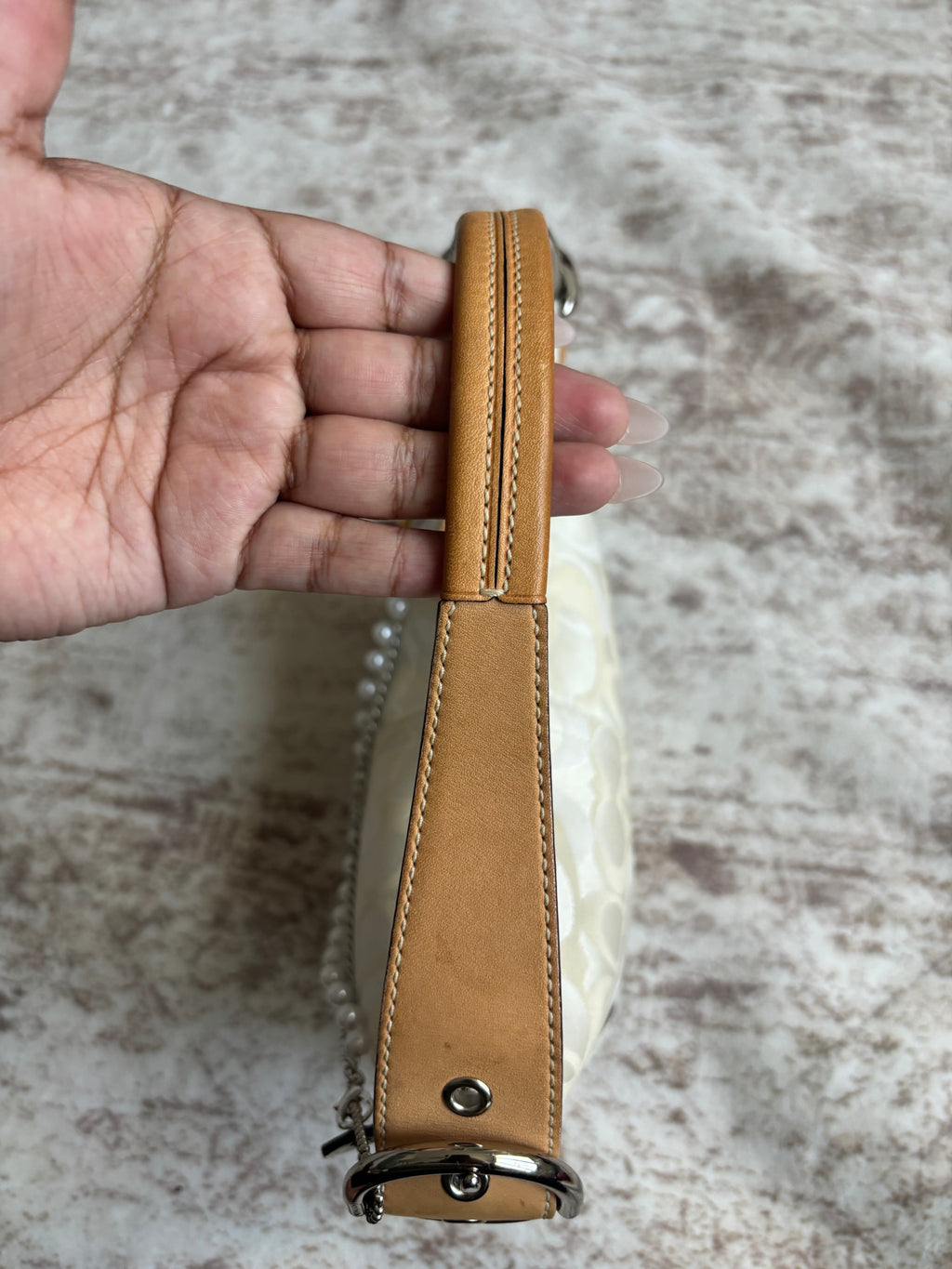Coach Hobo Mini Off White