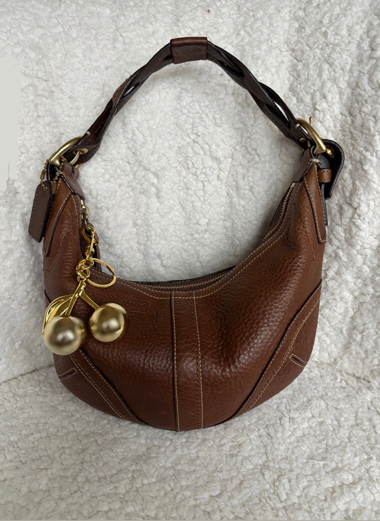 Coach Hobo Brown Leather