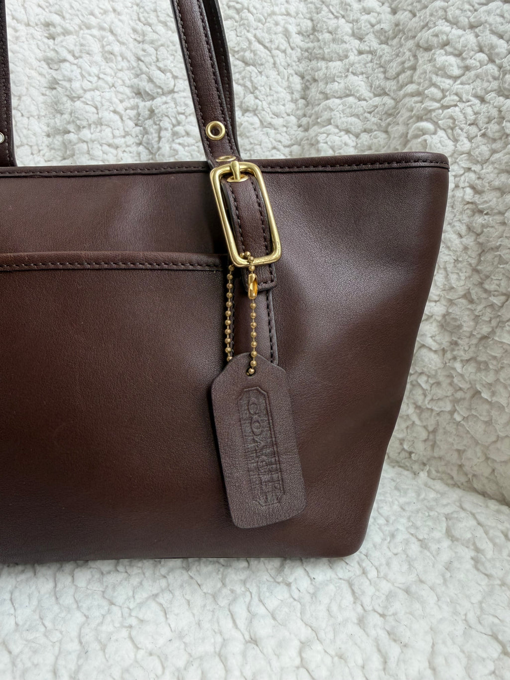 Coach Brown Leather Mini Tote