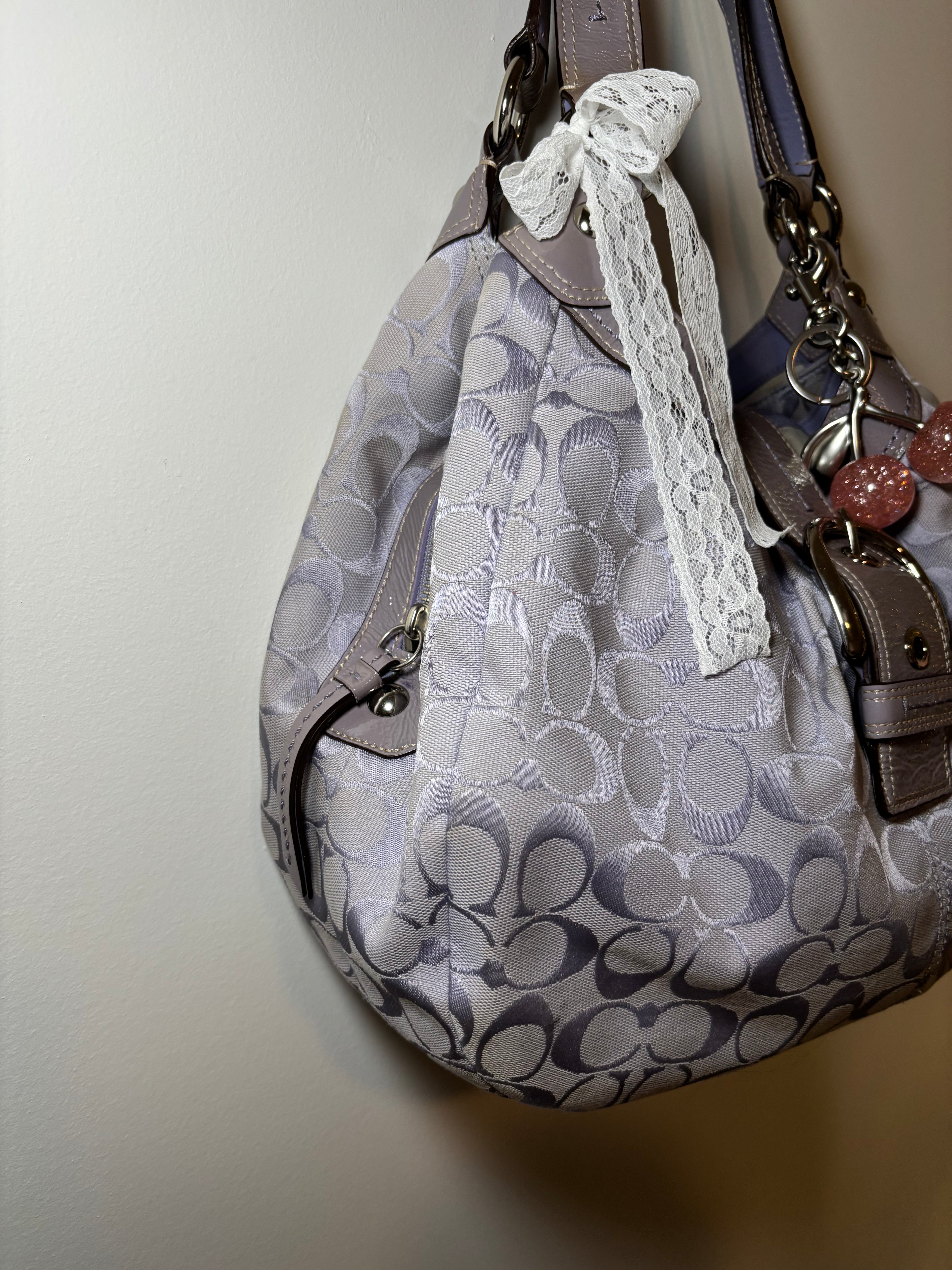 Coach Soho Purple Shoulder Bag and Wallet