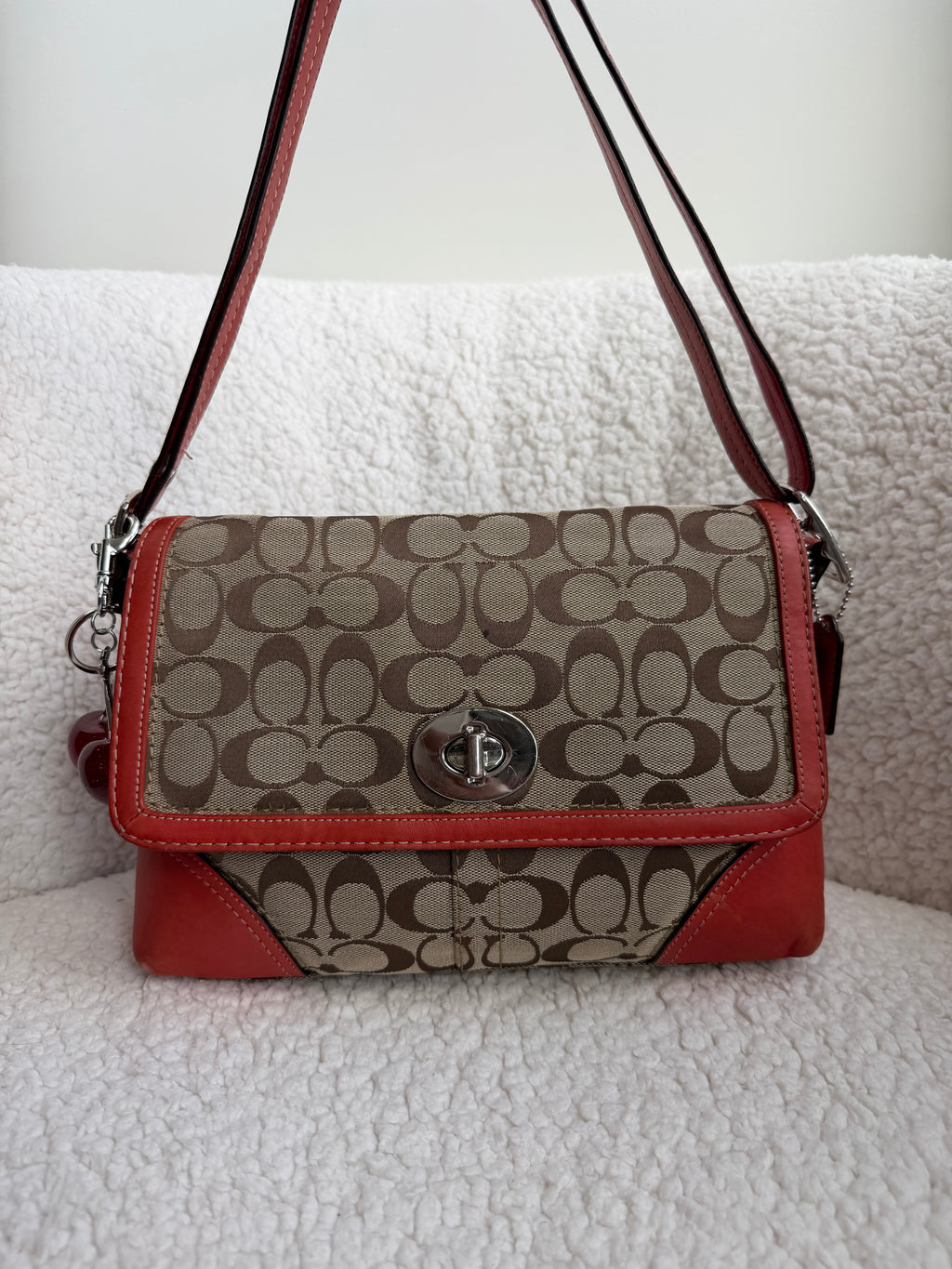 Coach Hampton Signature Shoulder Bag