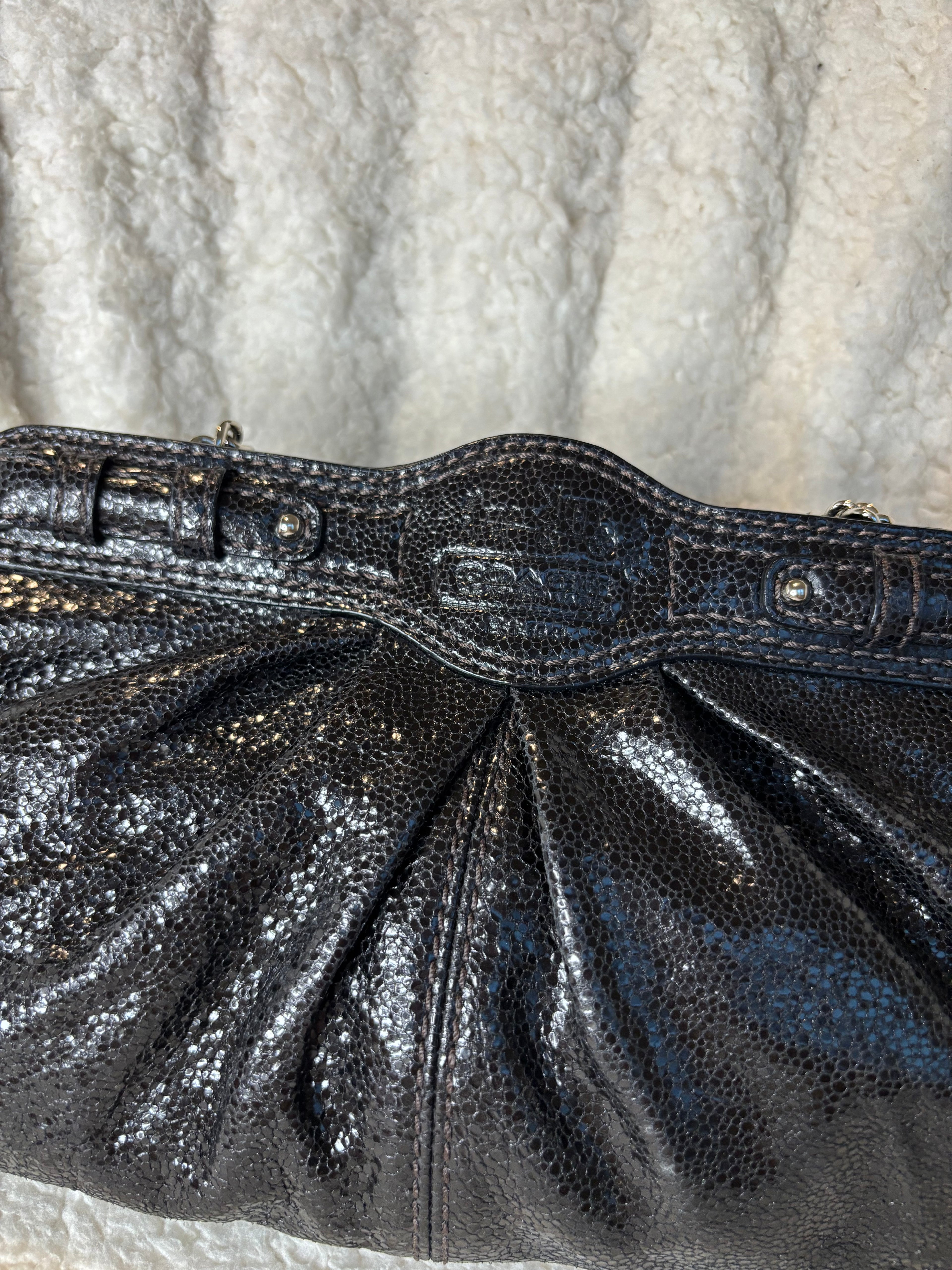 Y2K Coach Black Holiday Shoulder Bag