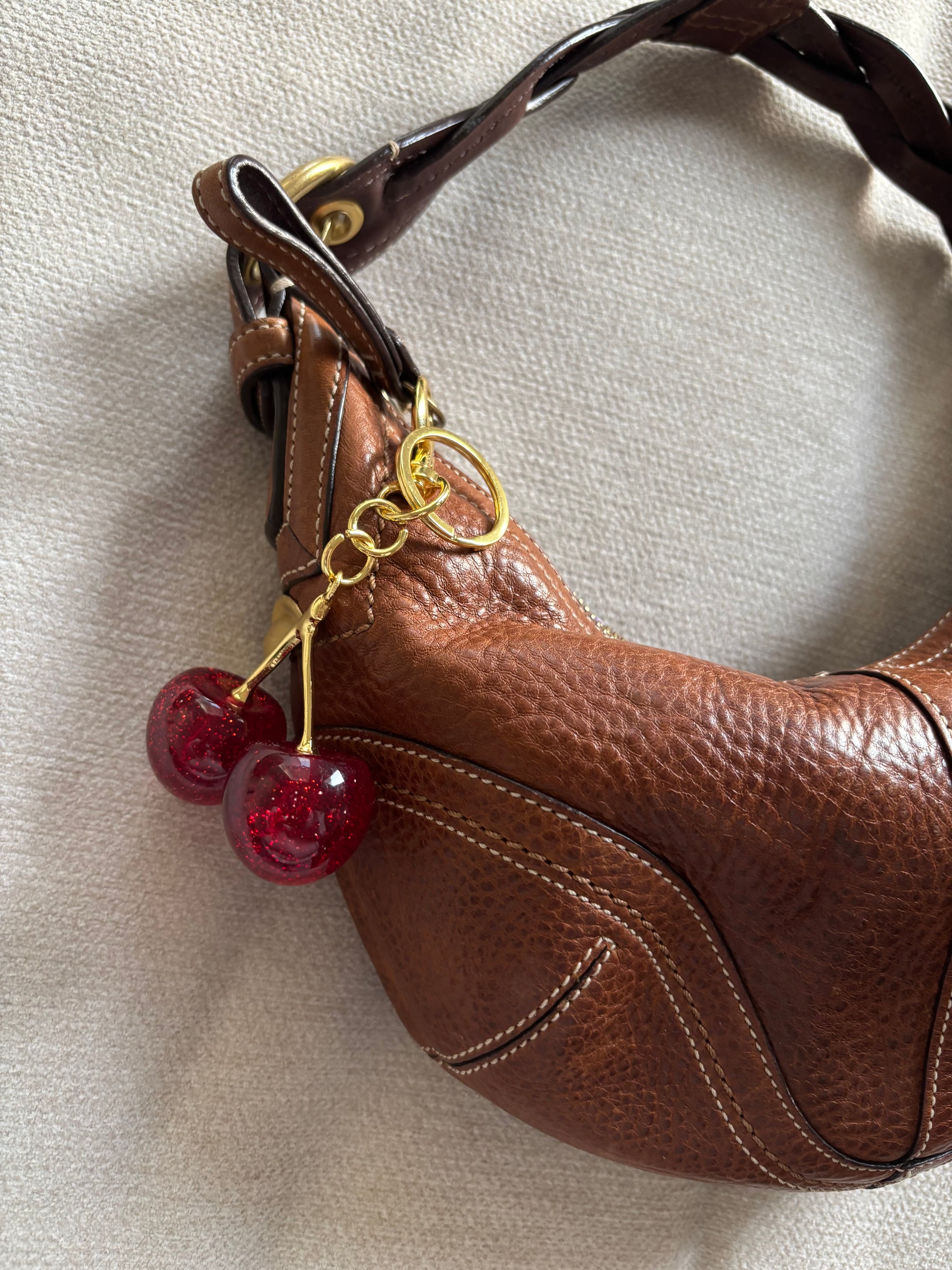 Coach Brown Tobacco Hobo  Leather