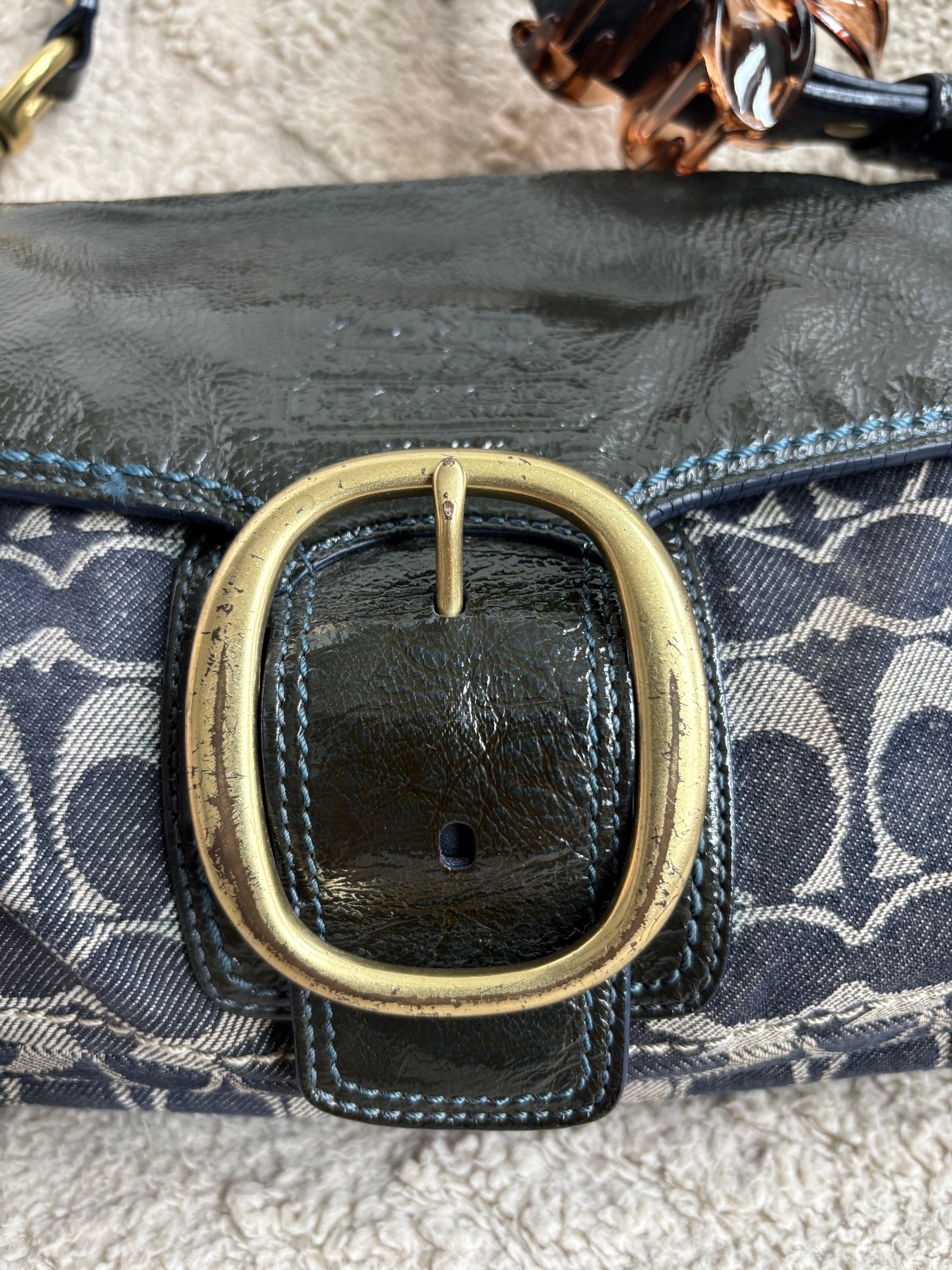 Y2K Coach Denim Soho Shoulder Bag