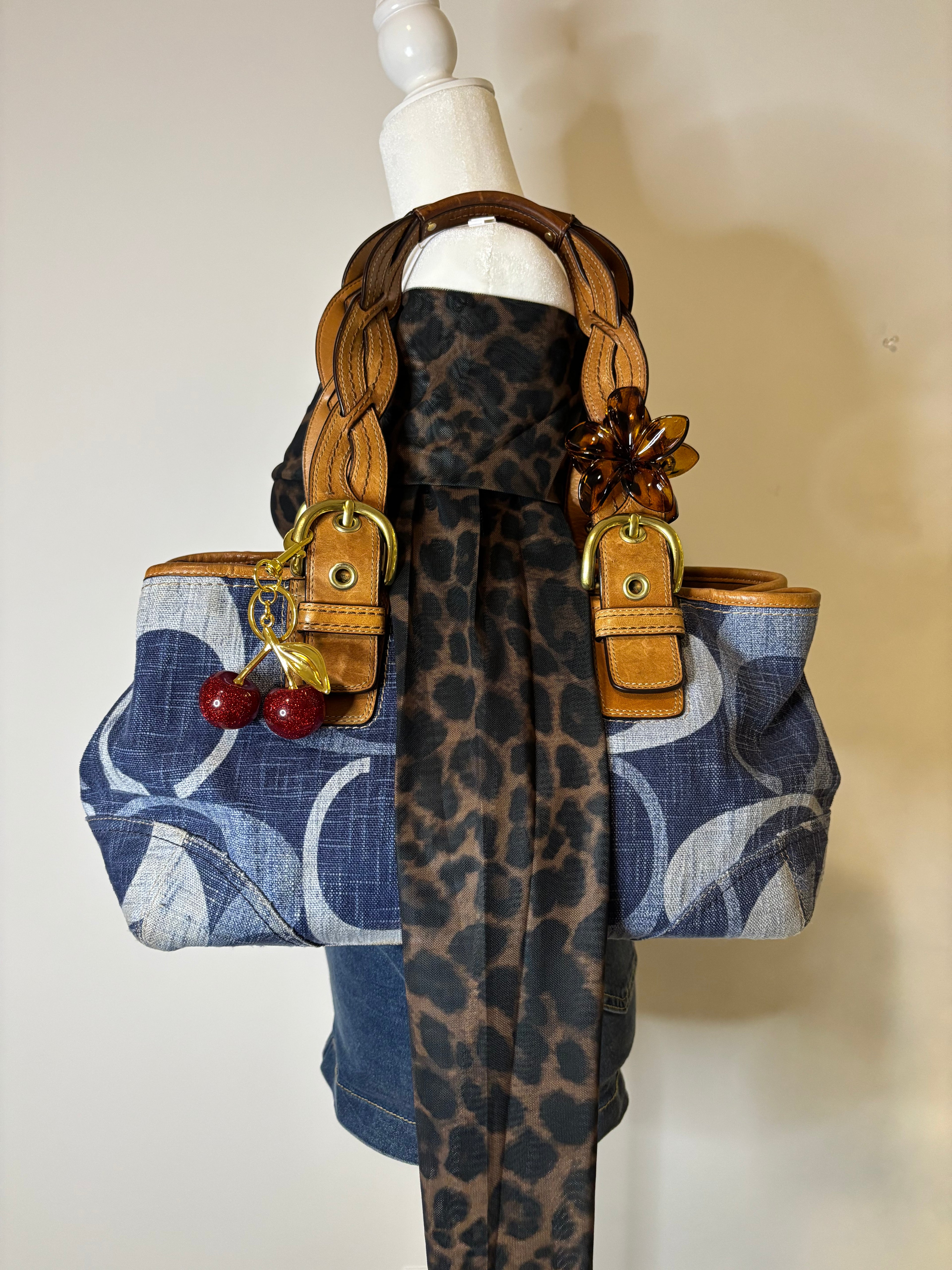 Coach Denim Shoulder Bag