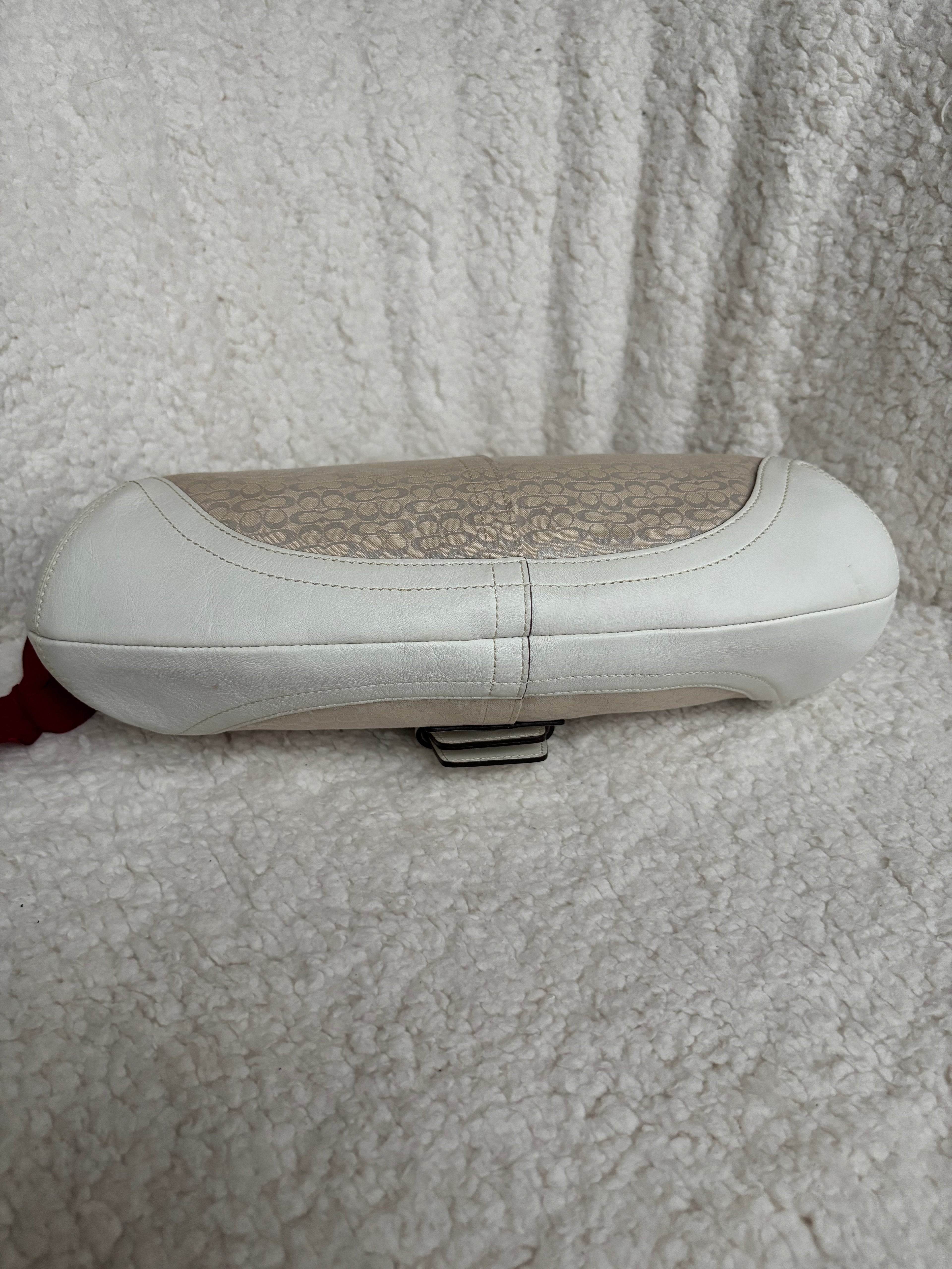 Y2K Coach Large Soho White Signature