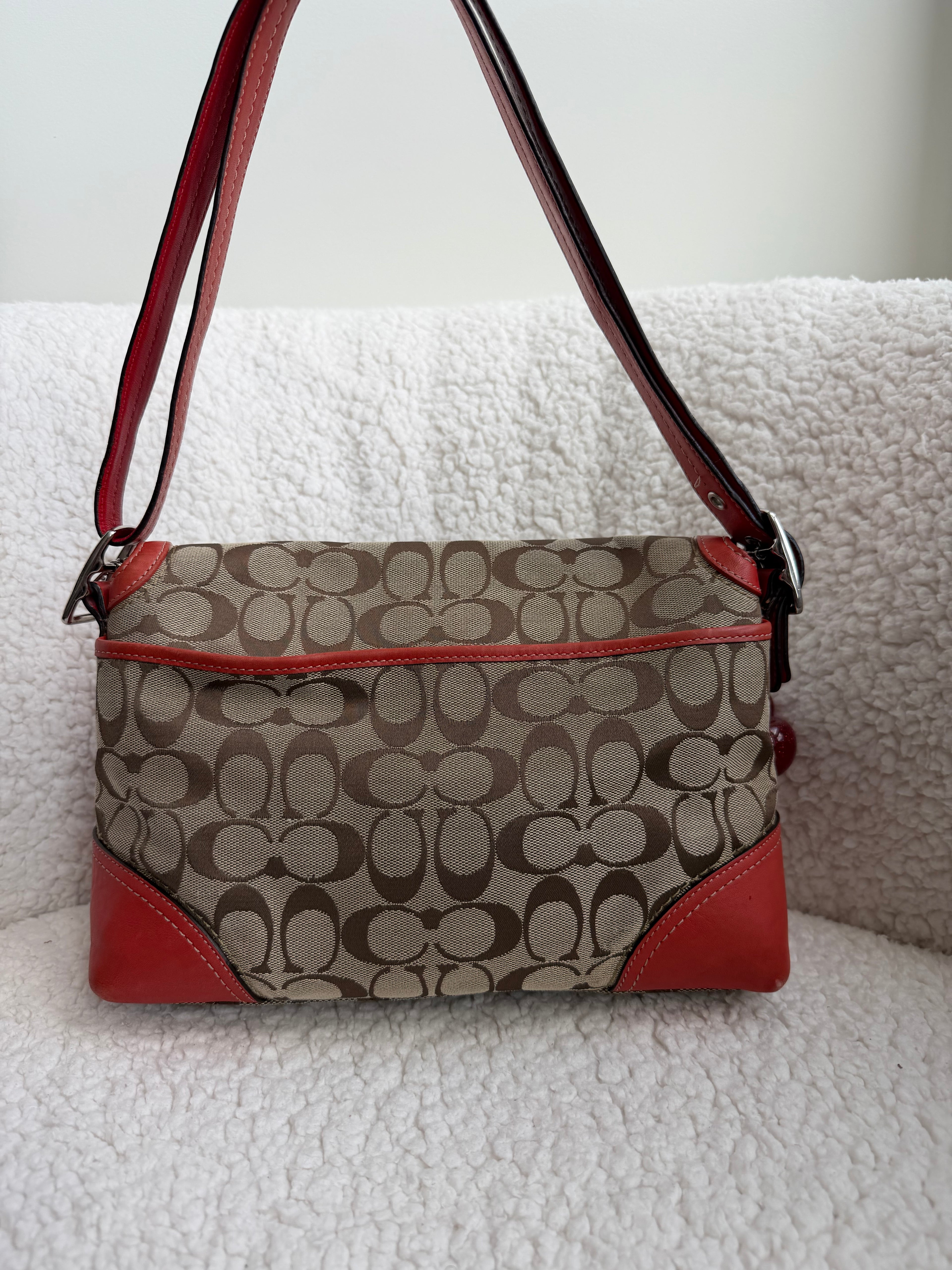 Coach Hampton Signature Shoulder Bag