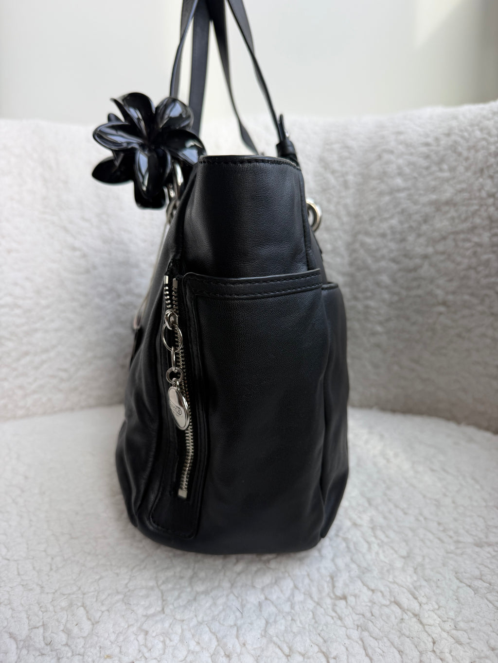 Coach Black Leather Tote