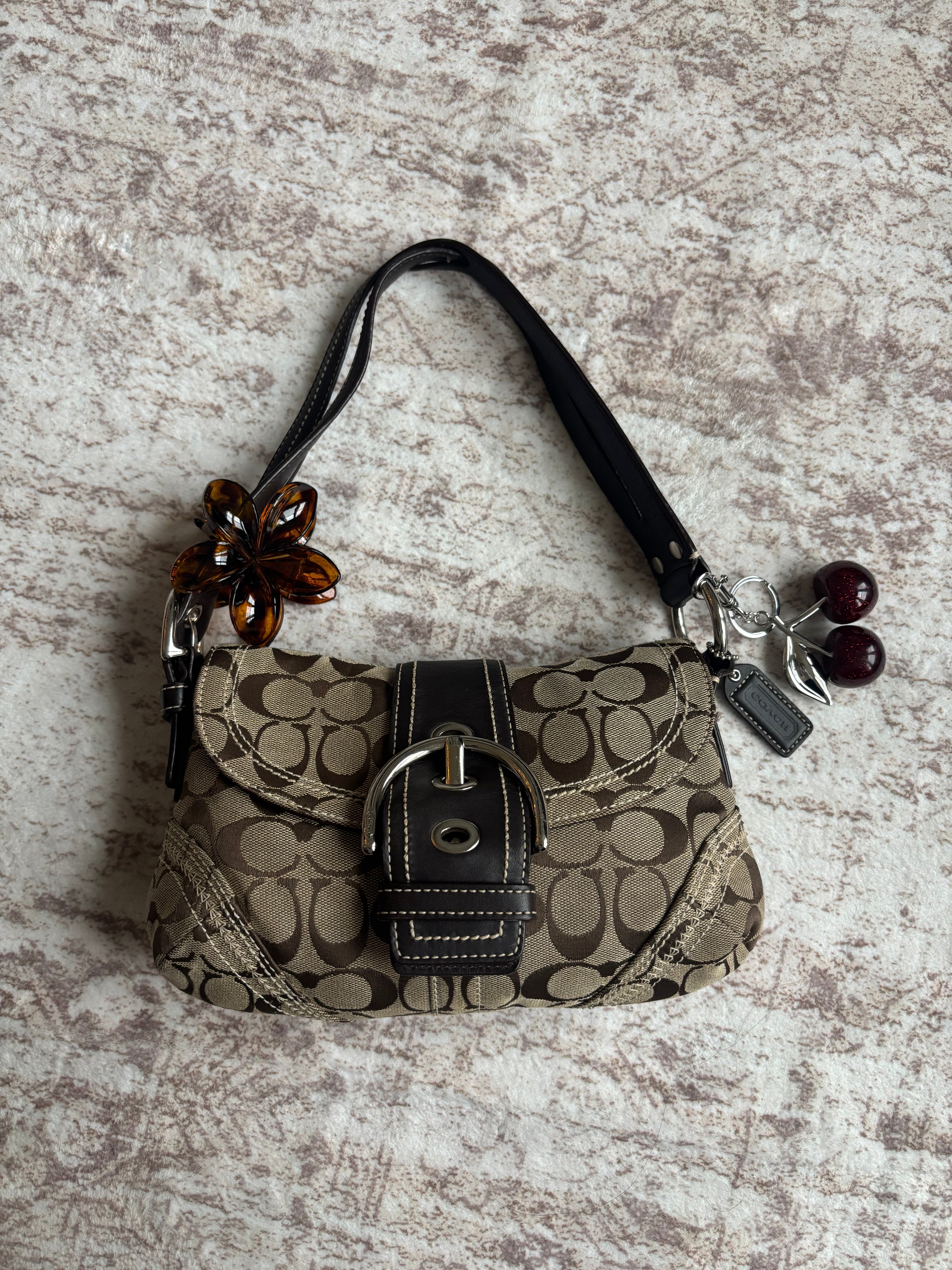 Y2K Coach Mini Soho Brown Signature