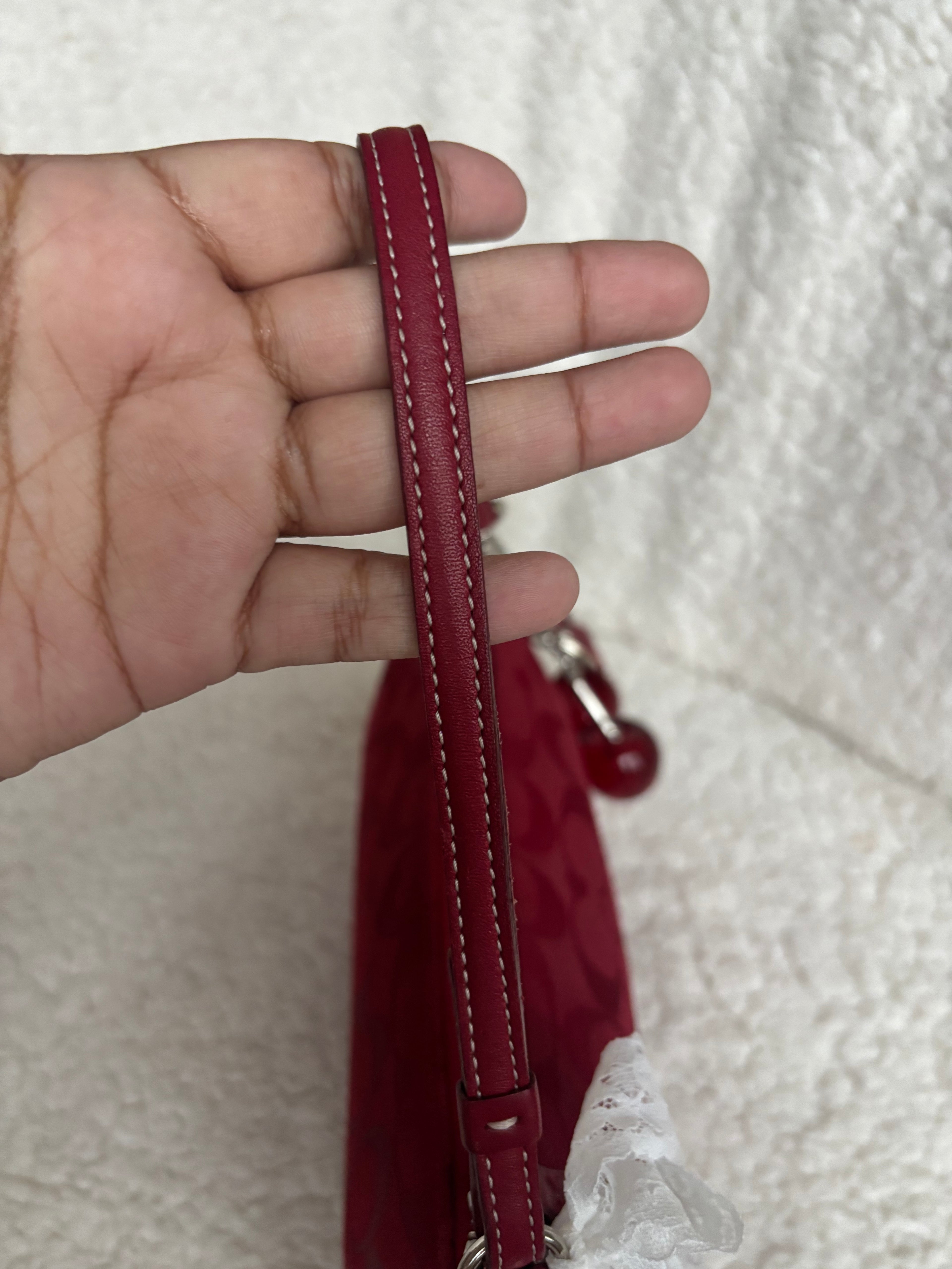 Y2K Coach Demi Bag Red Signature