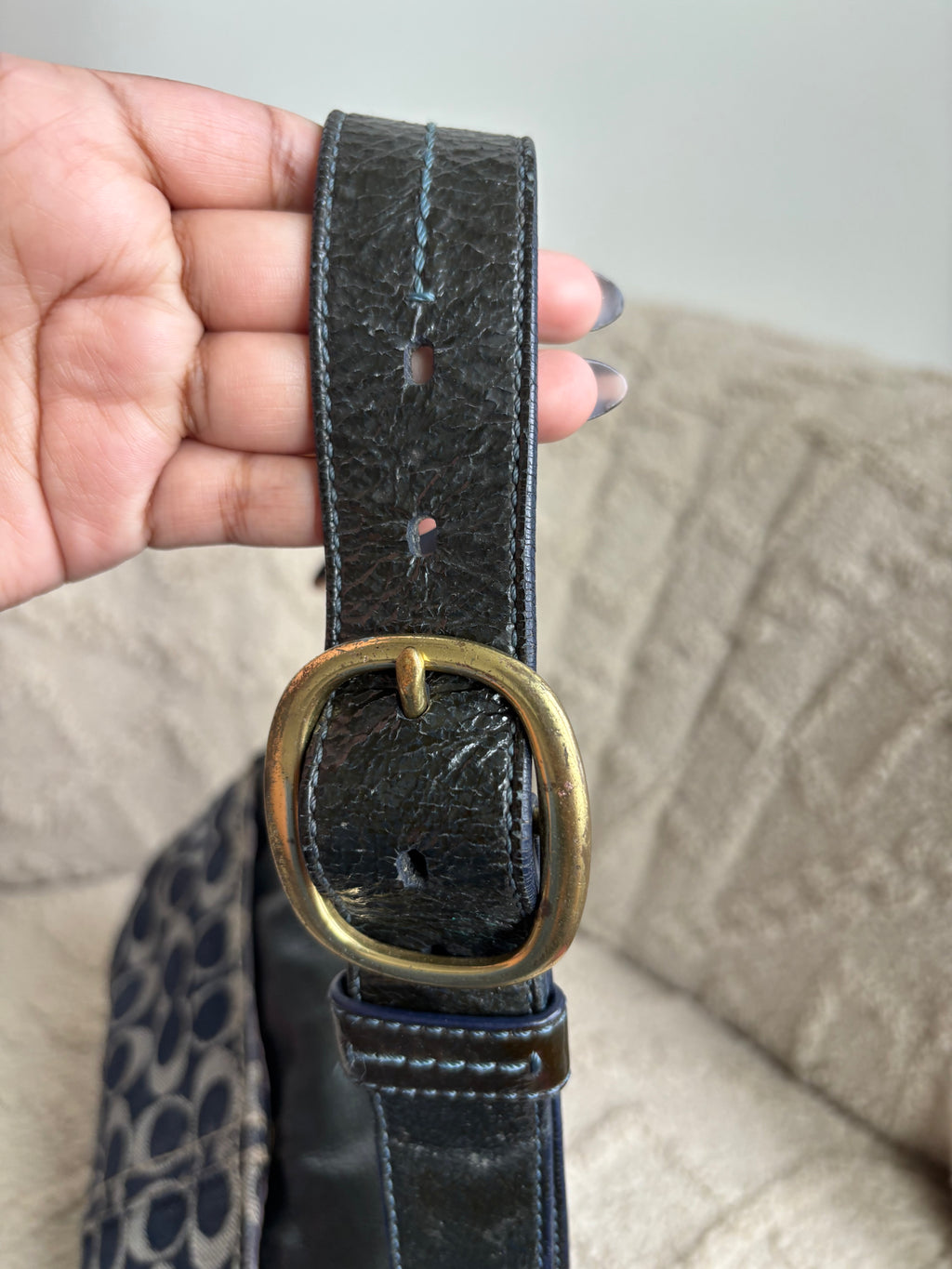 Y2K Coach Denim Soho Shoulder Bag