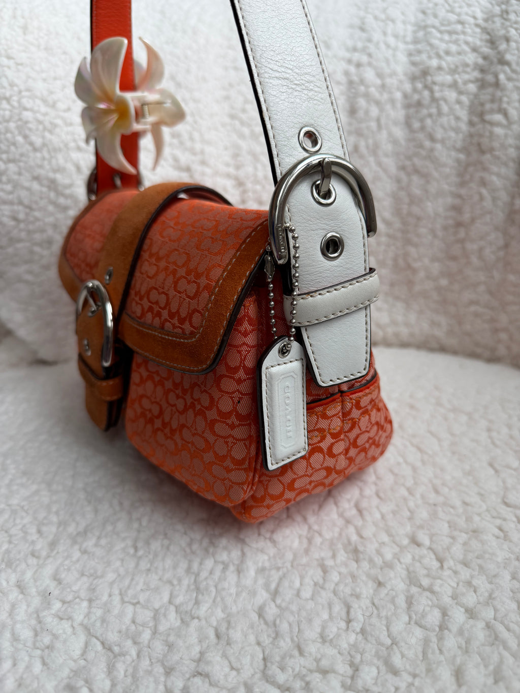 Coach Mini Two Pocket Soho Orange