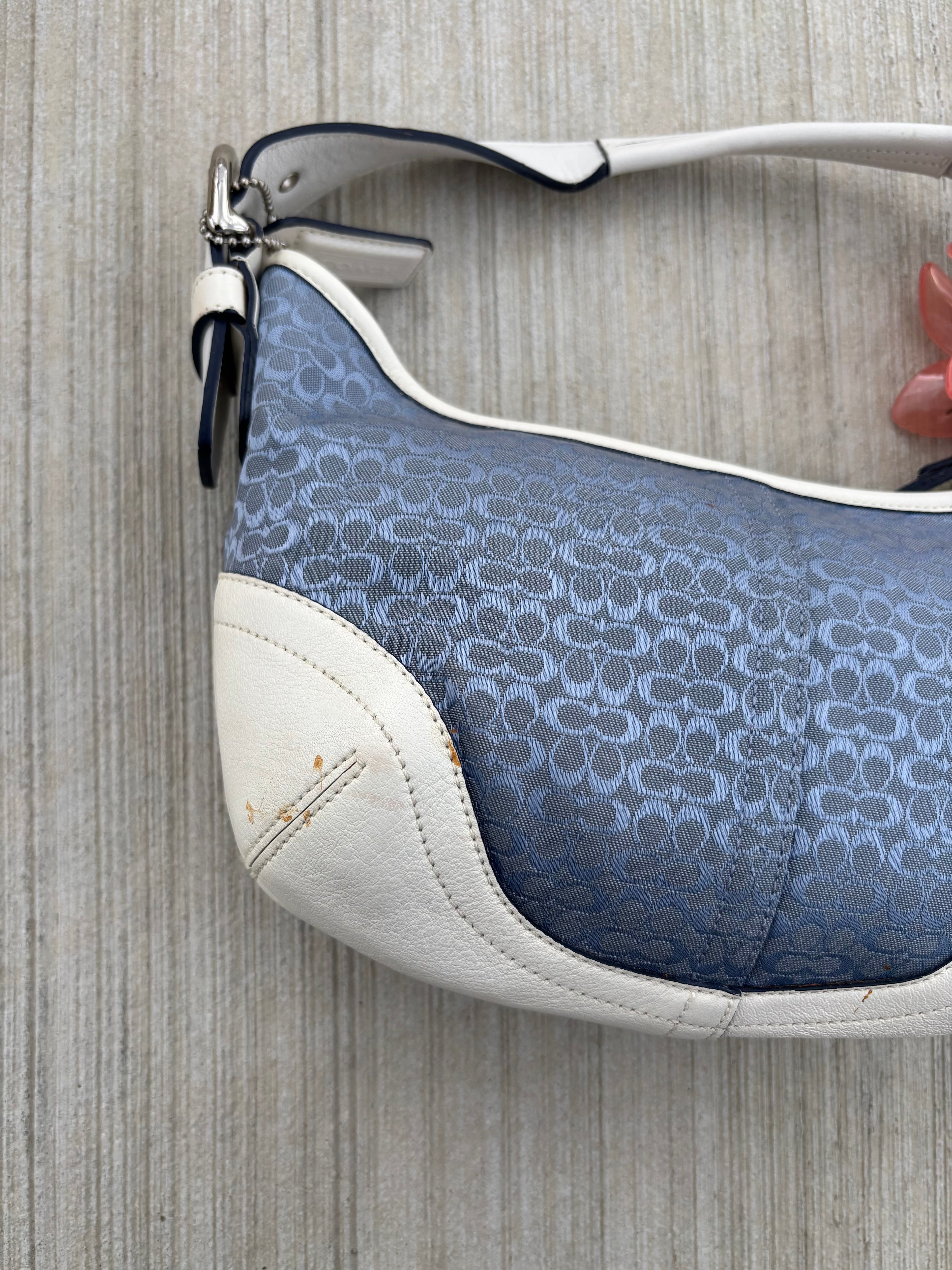Y2K Coach Mini Blue Hobo