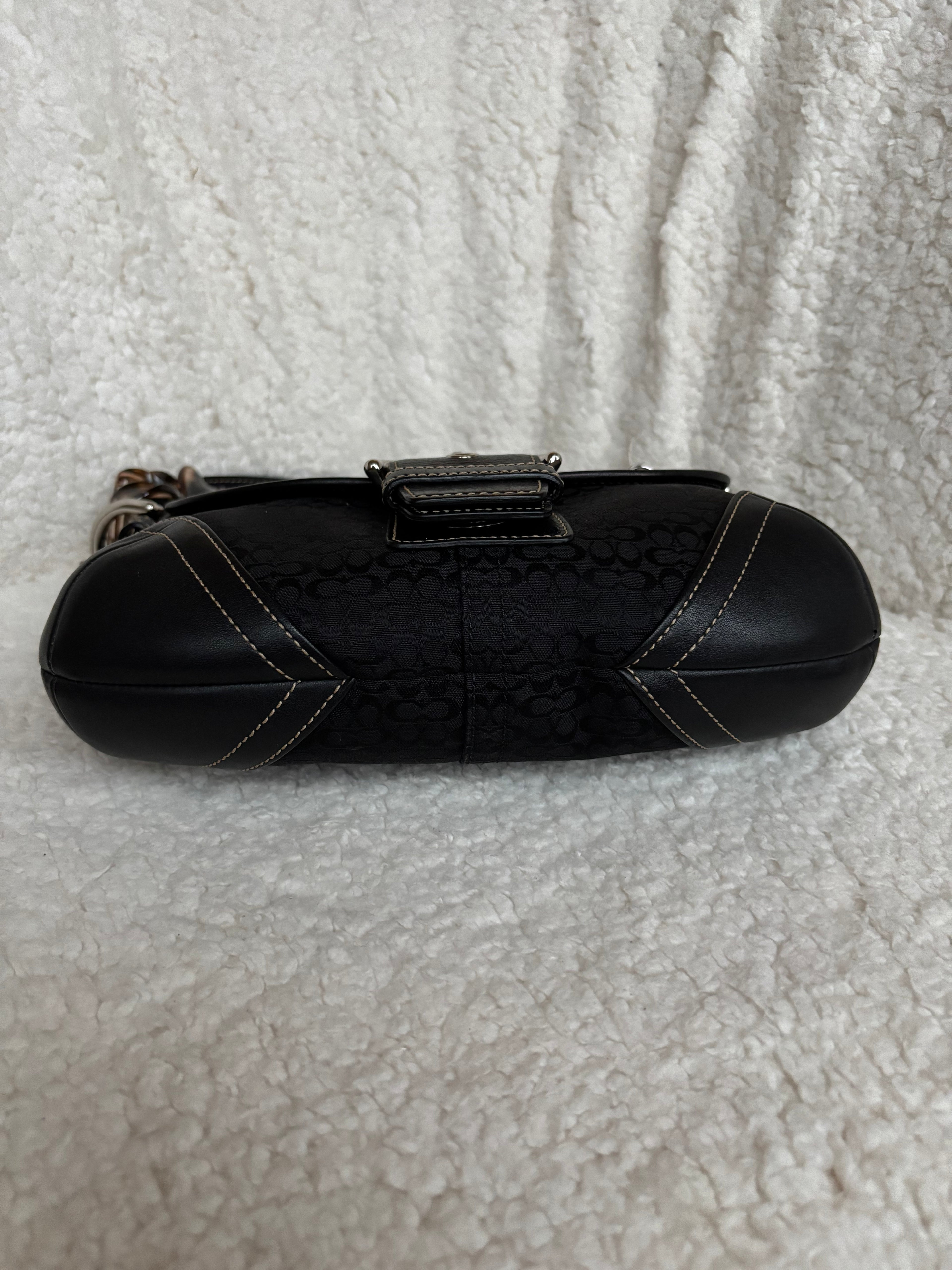 Y2K Coach Mini Soho Black Signature