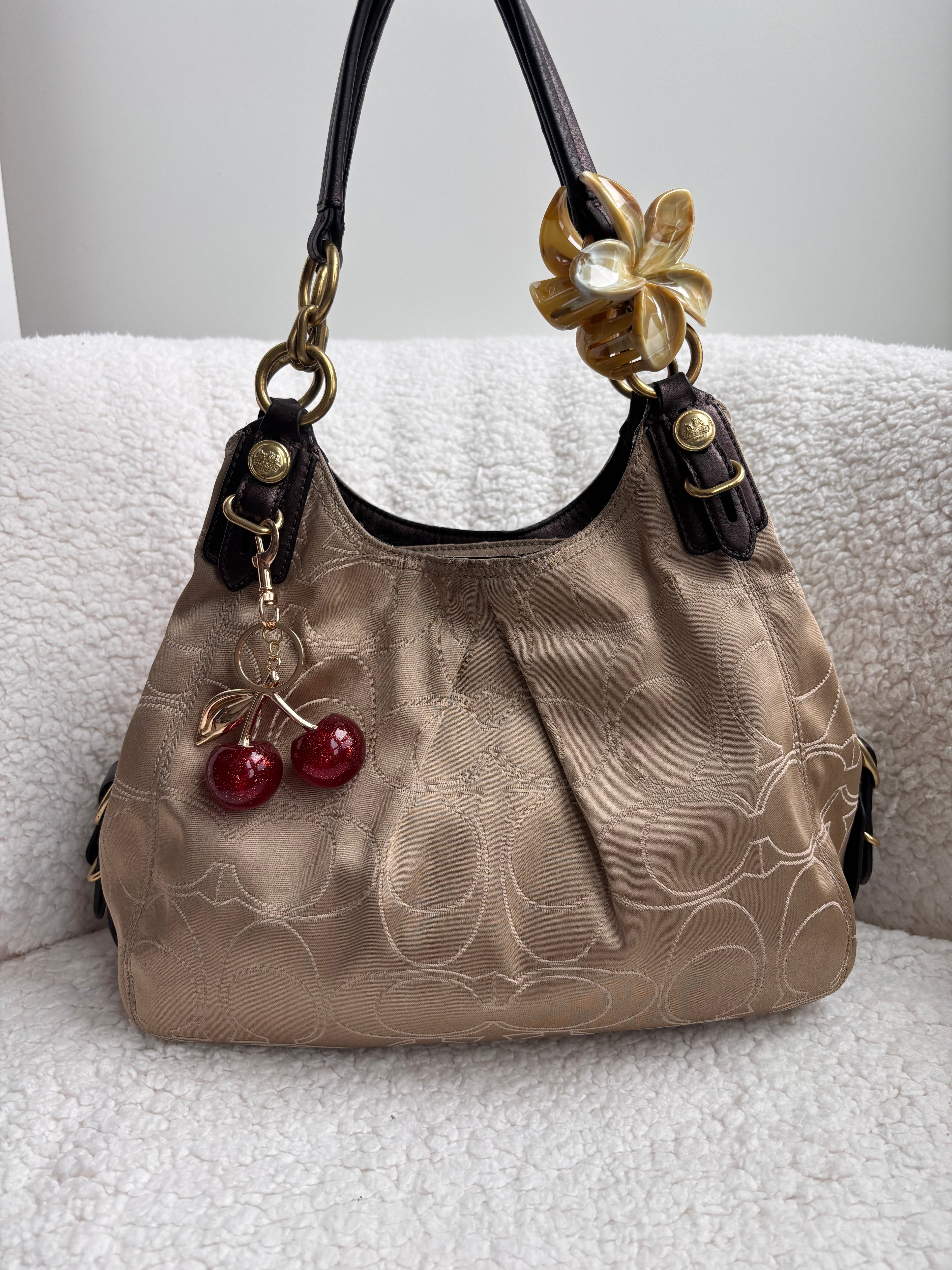 Coach Maggie Champagne Shoulder Bag