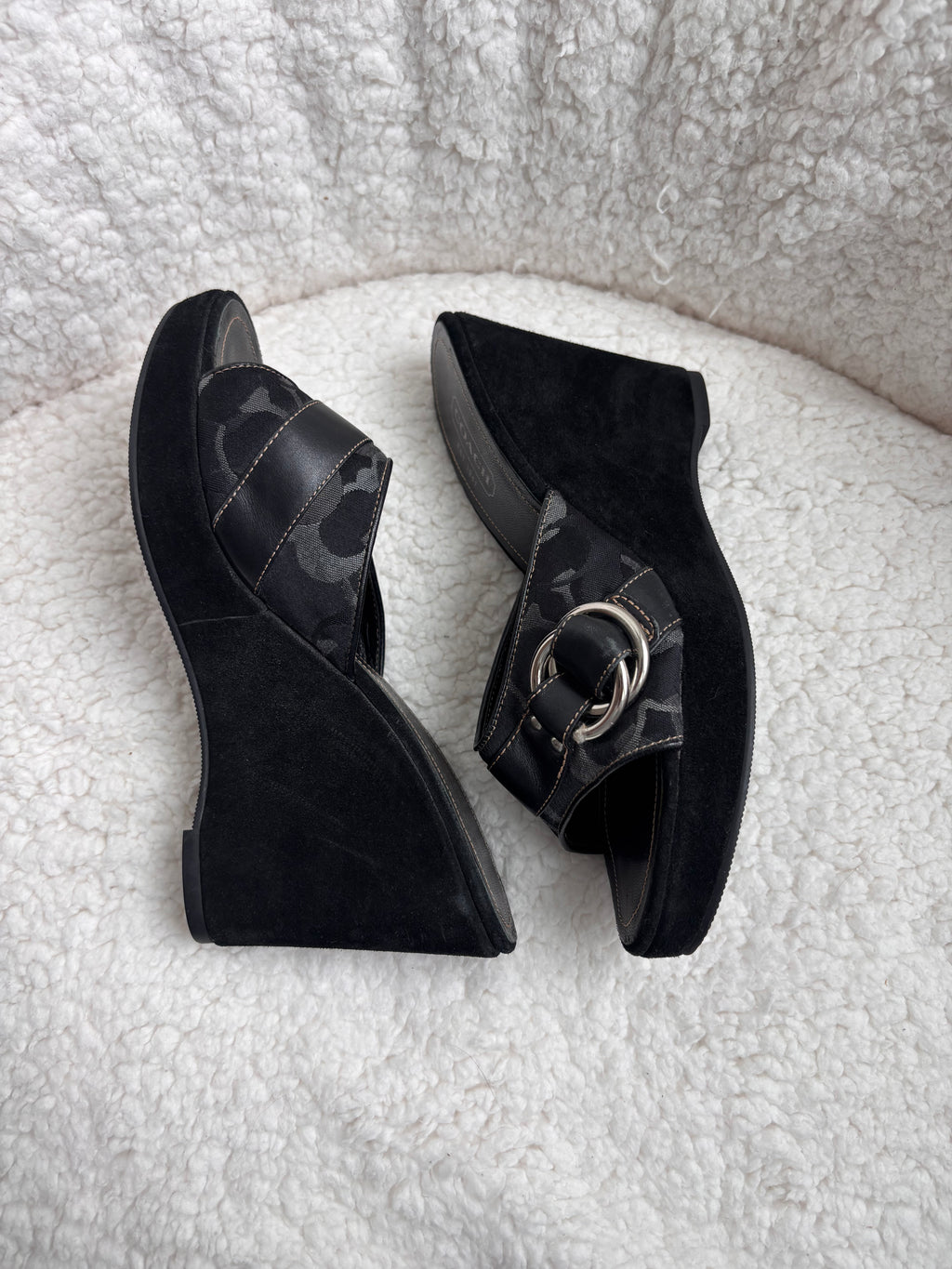 Coach Black Heels 7.5 W