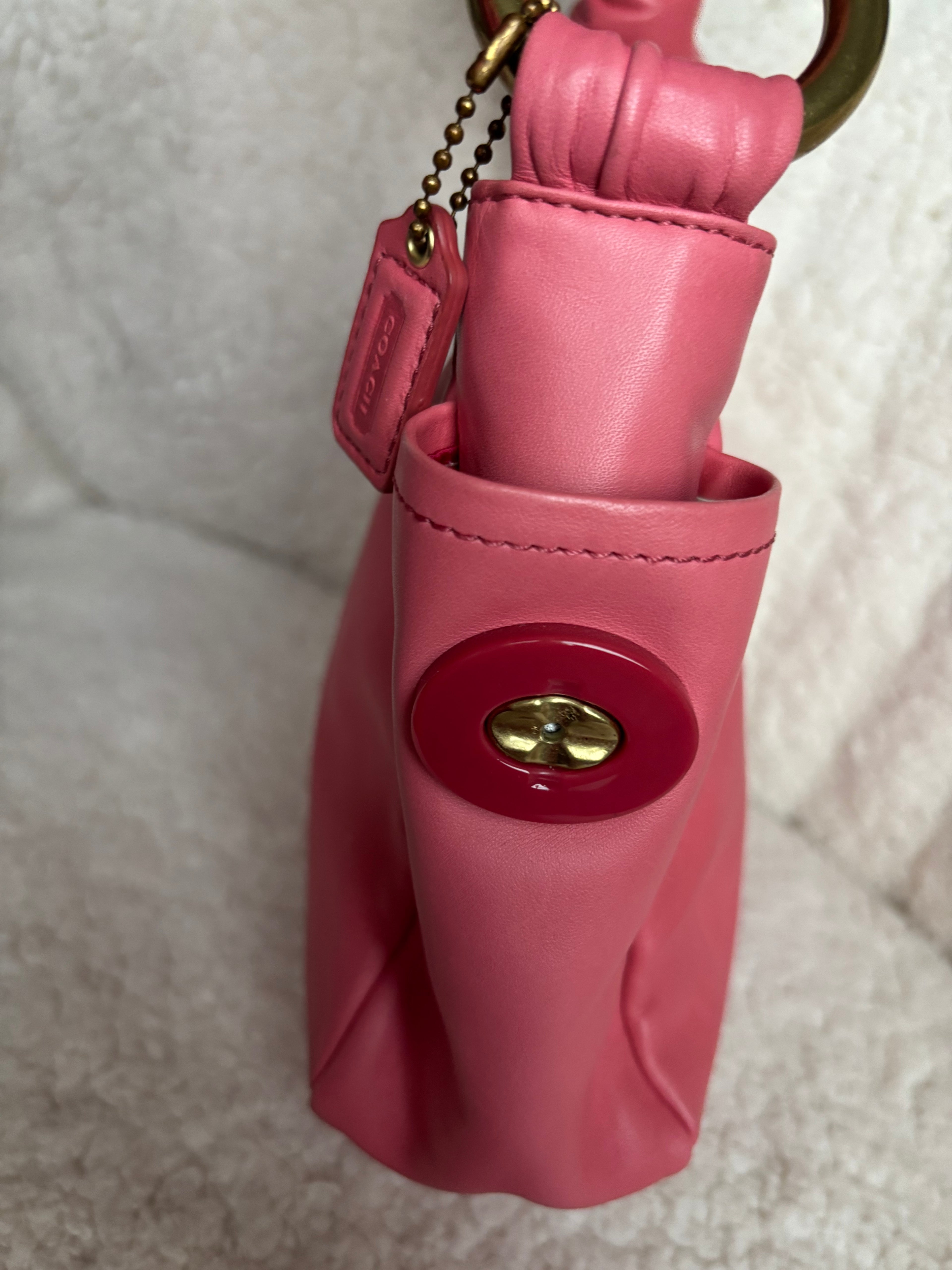 Y2K Coach Pink Salmon Mini Bag
