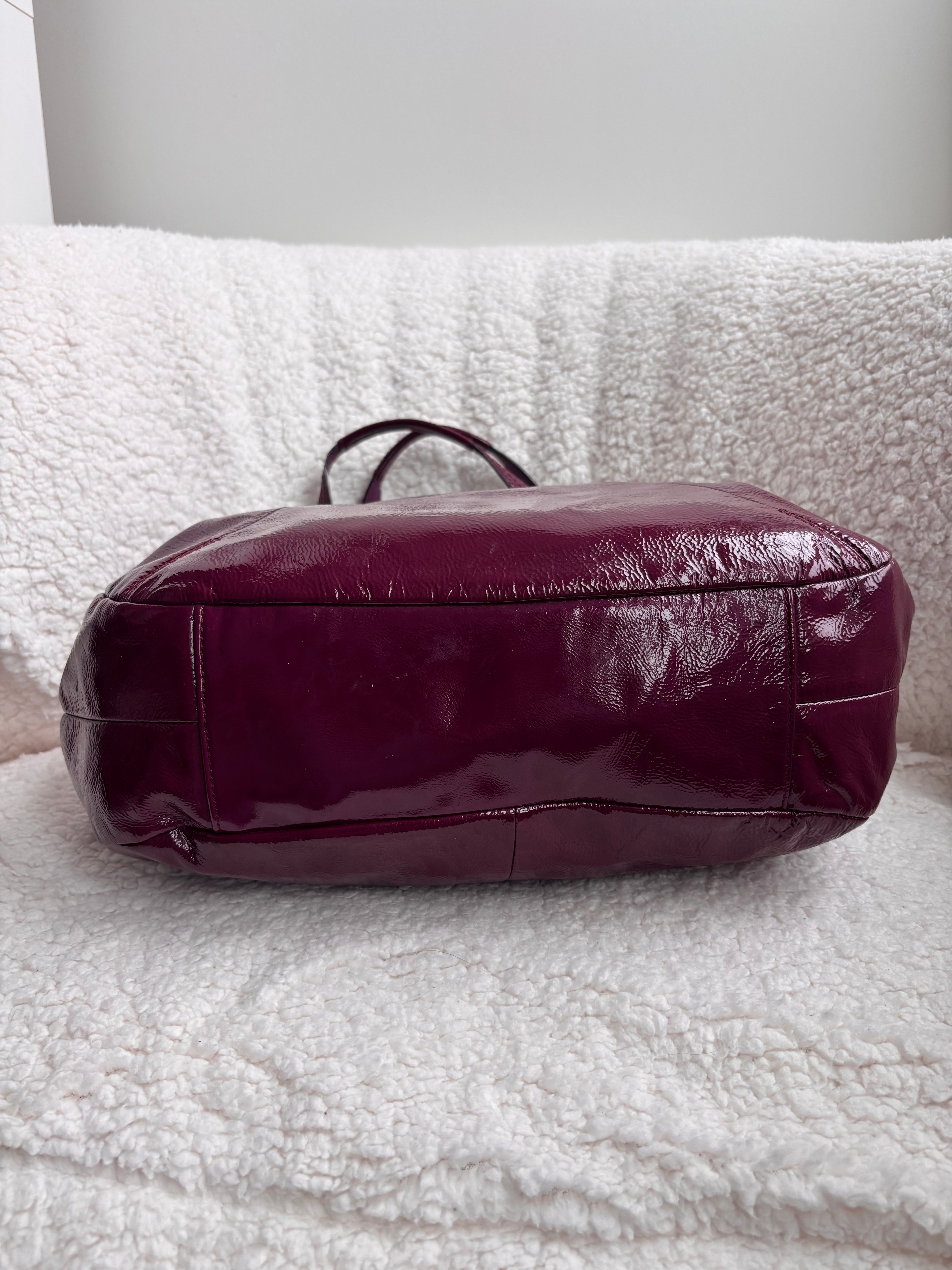 Coach Patent Leather Shoulder Bag