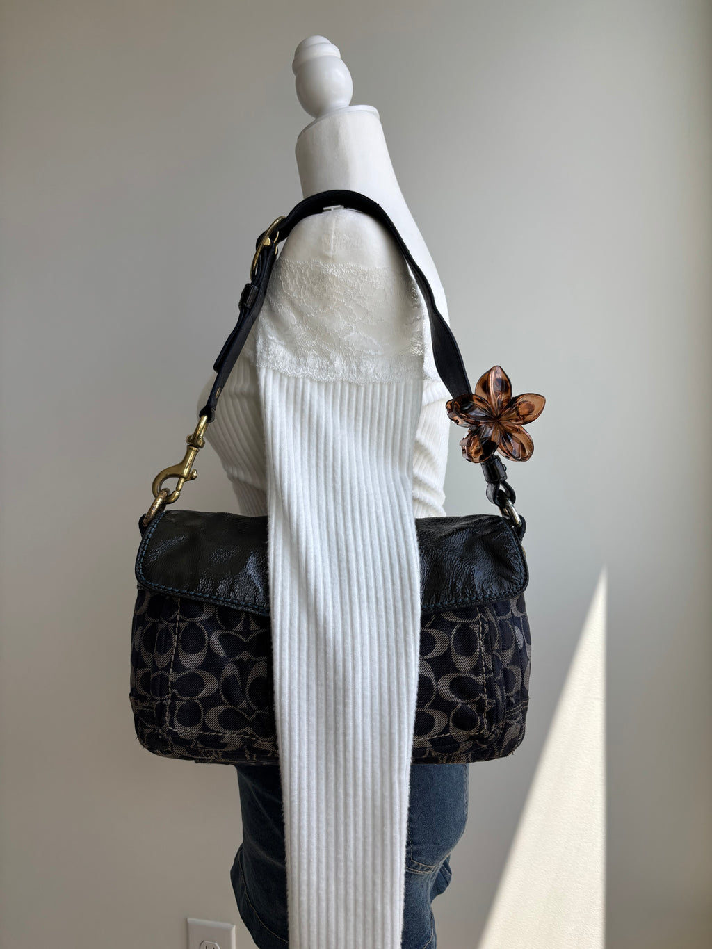 Y2K Coach Denim Soho Shoulder Bag