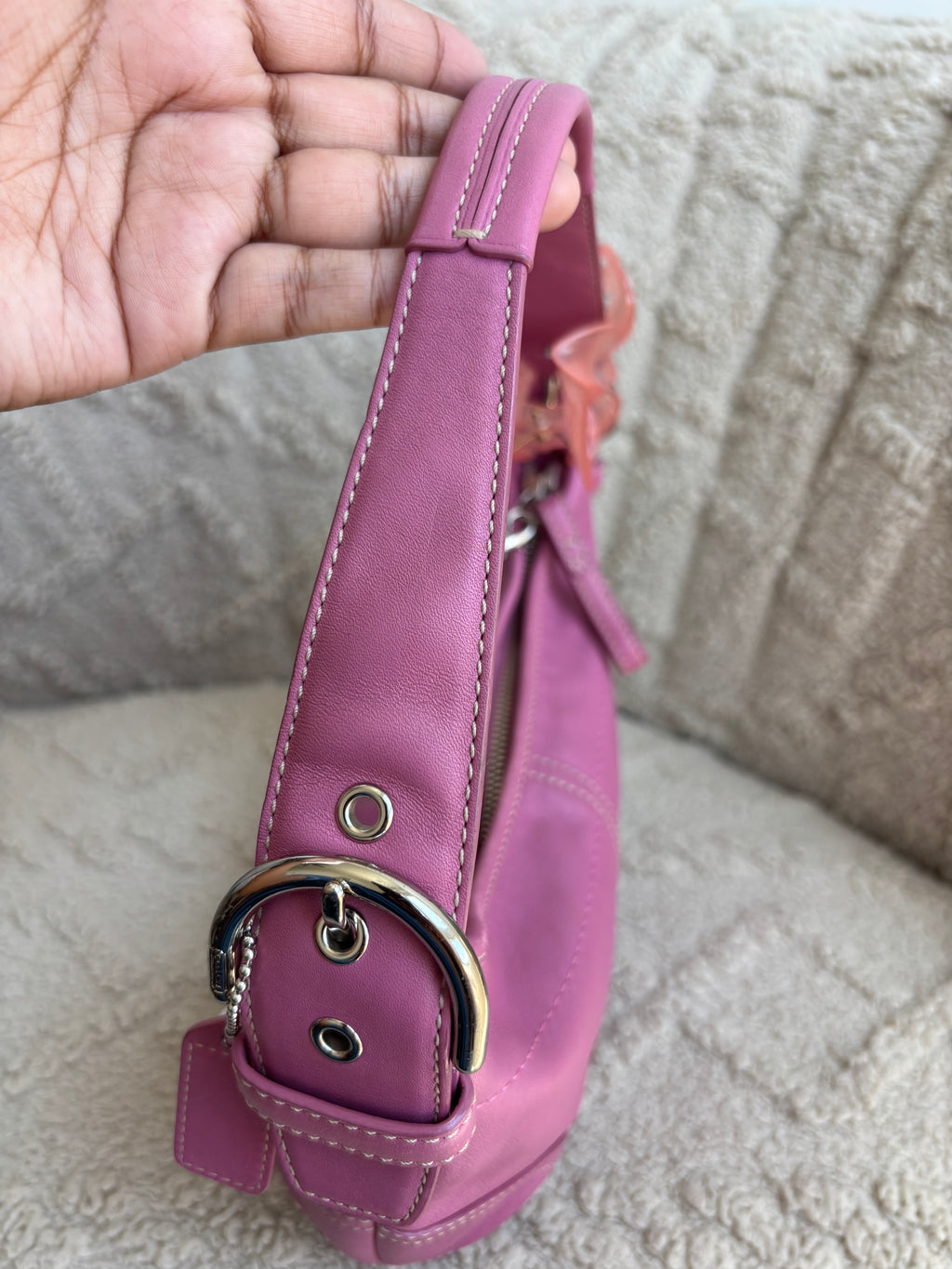 Y2K Coach Pink Mini Hobo