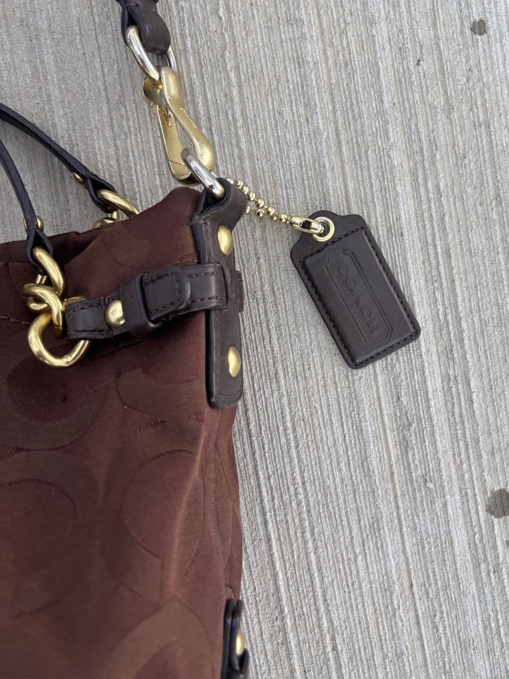 Y2K Coach Brooke Brown Shoulder Bag