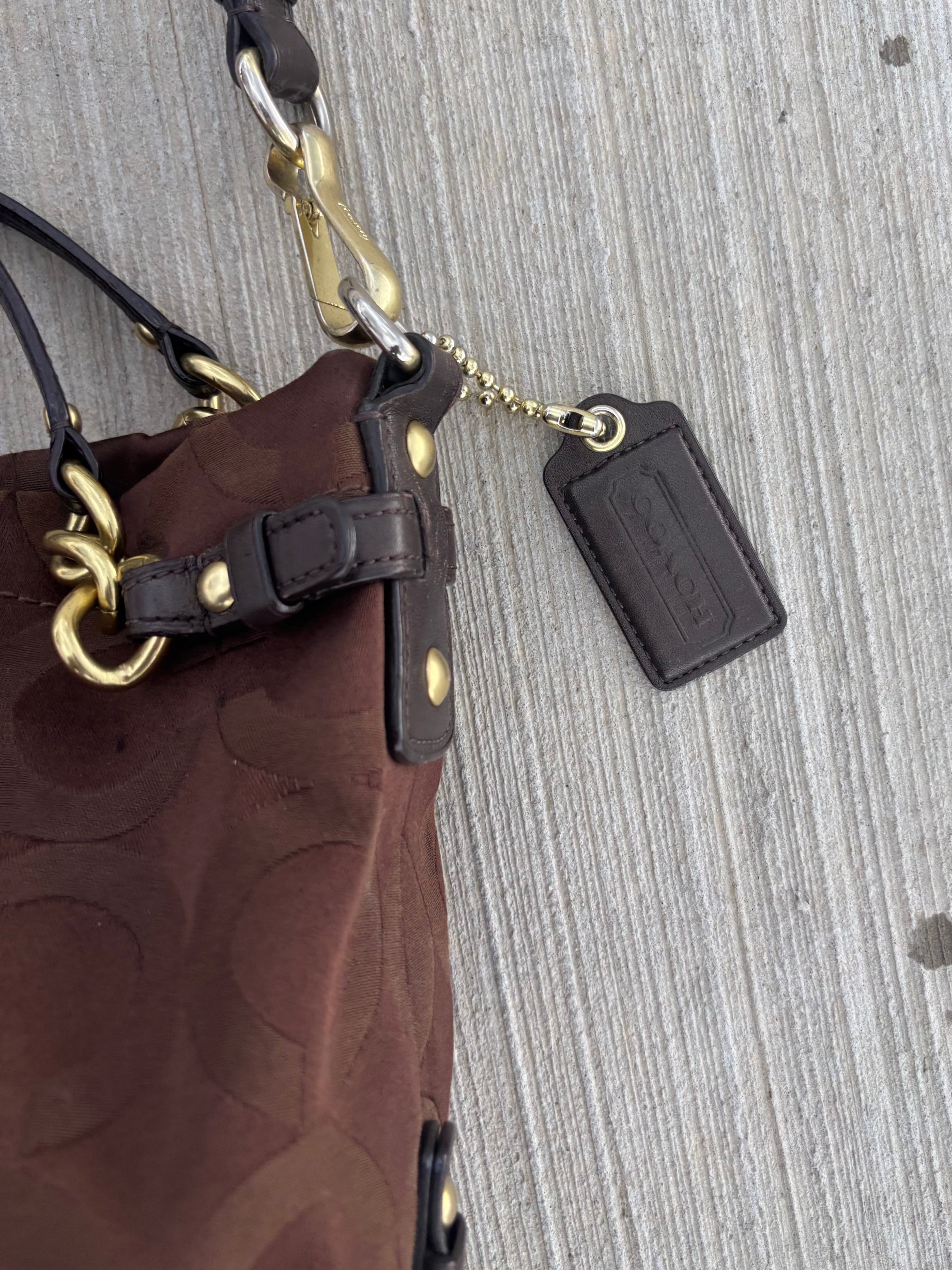 Y2K Coach Brooke Brown Shoulder Bag