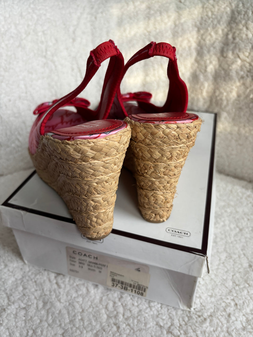 Y2K Coach Pink Wedges