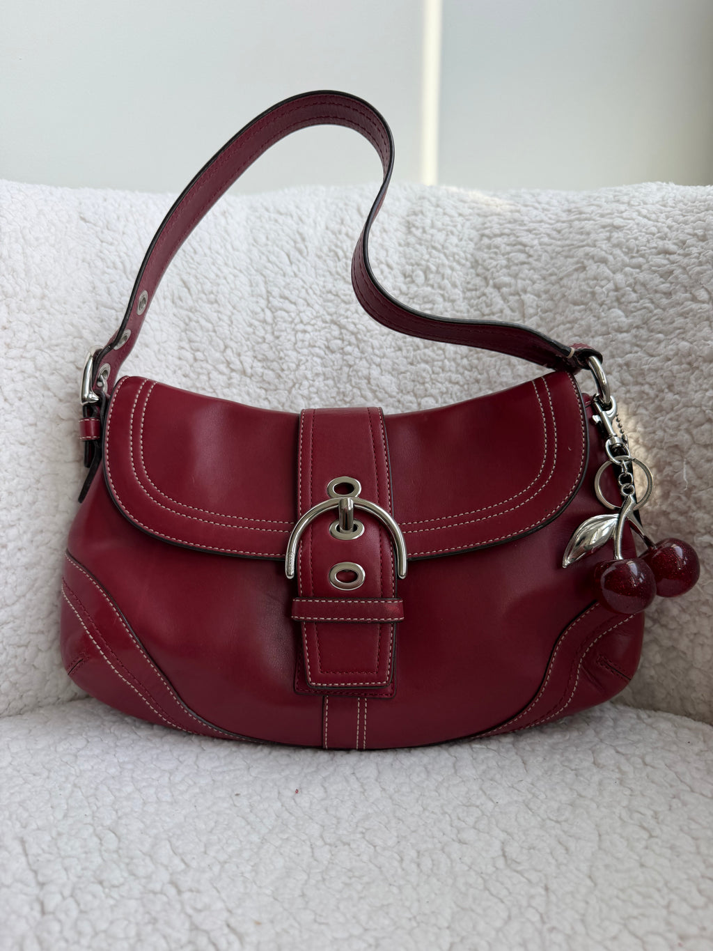Coach Red Large Soho Leather