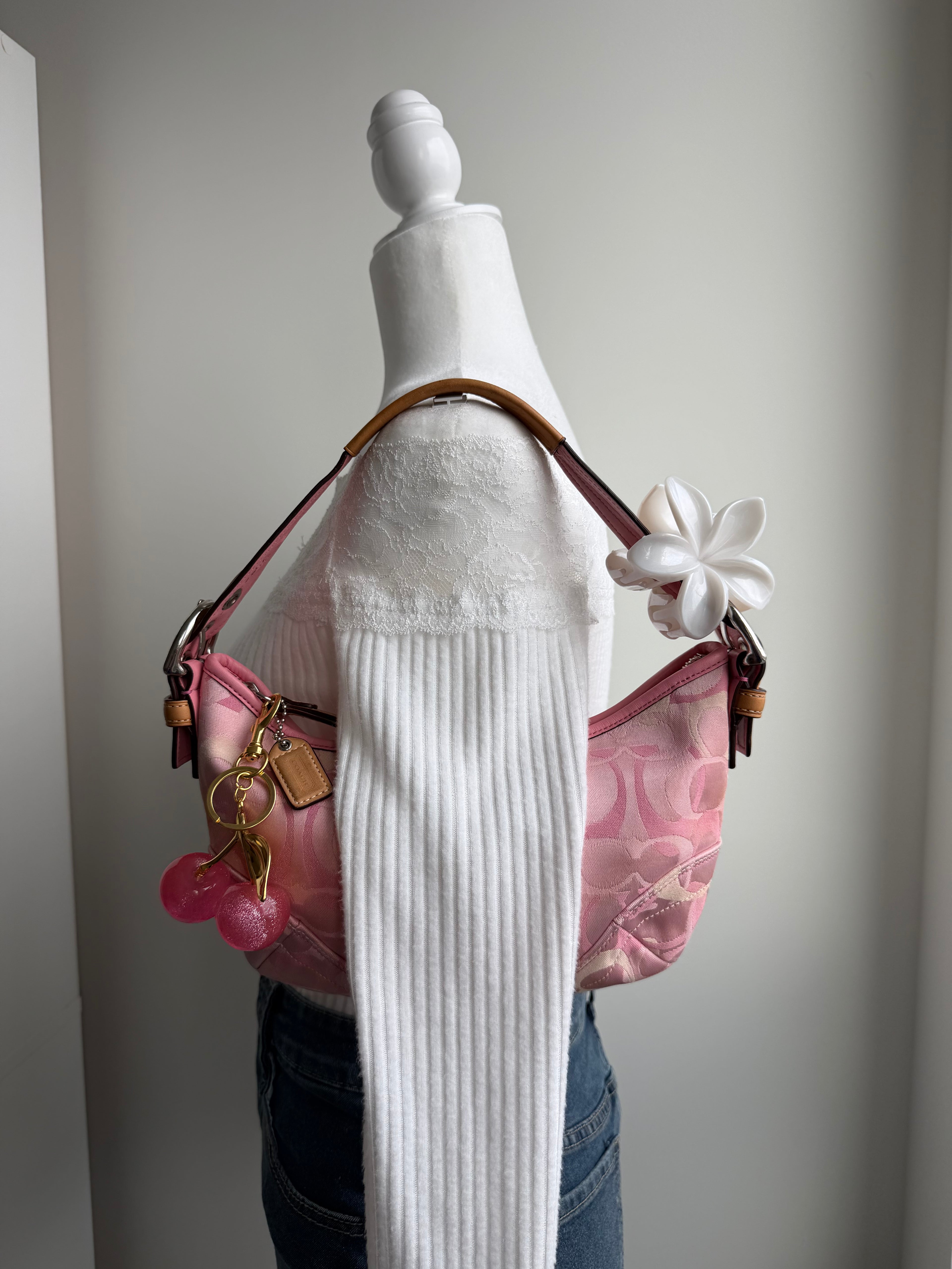 Coach Pink Optic  Mini Hobo