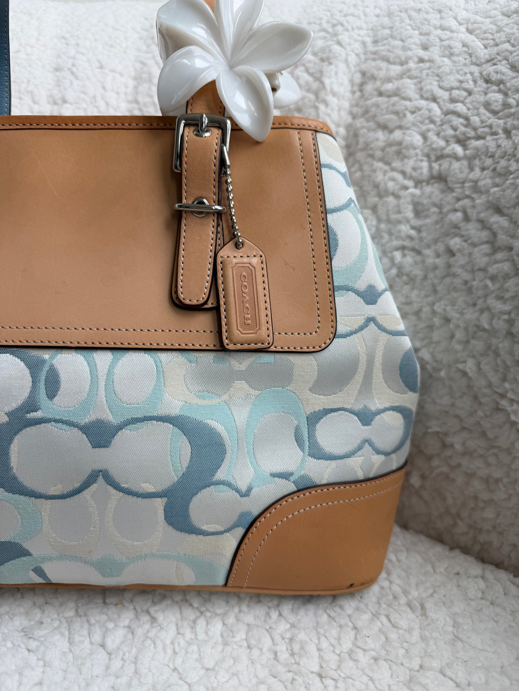 Coach Blue Optic Bag