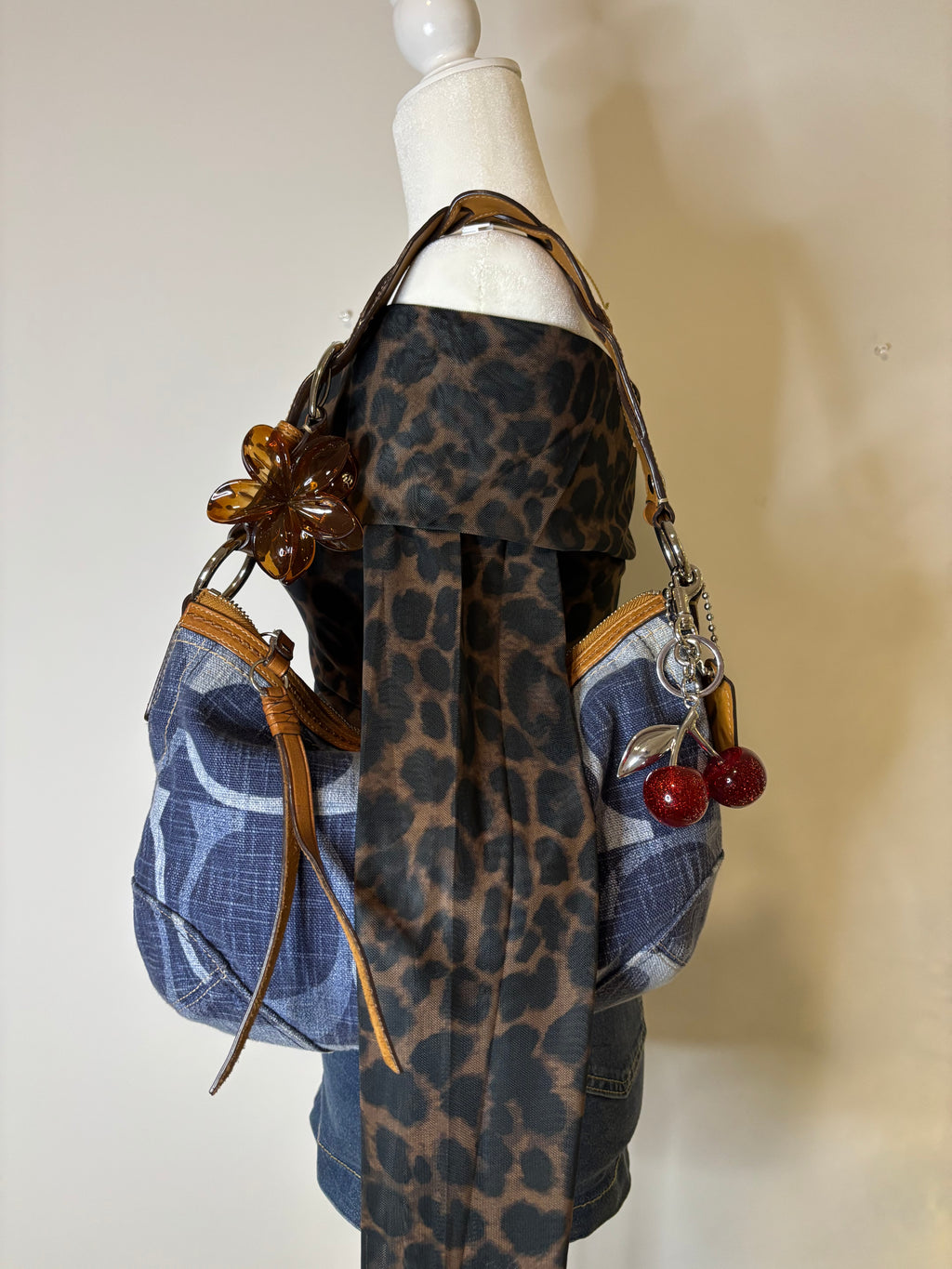 Coach Denim Hobo Shoulder Bag