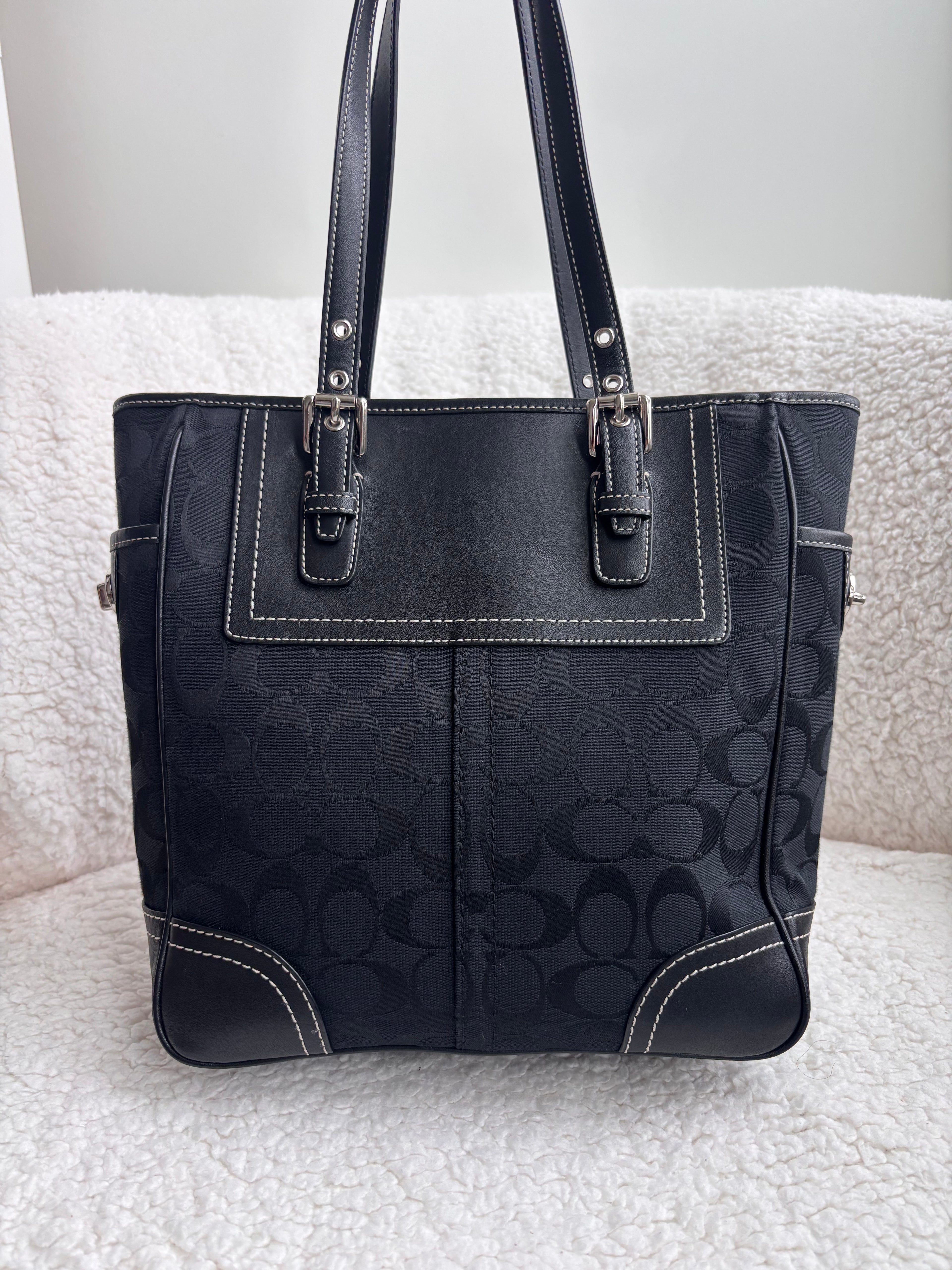 Coach Signature Black Tote Bag