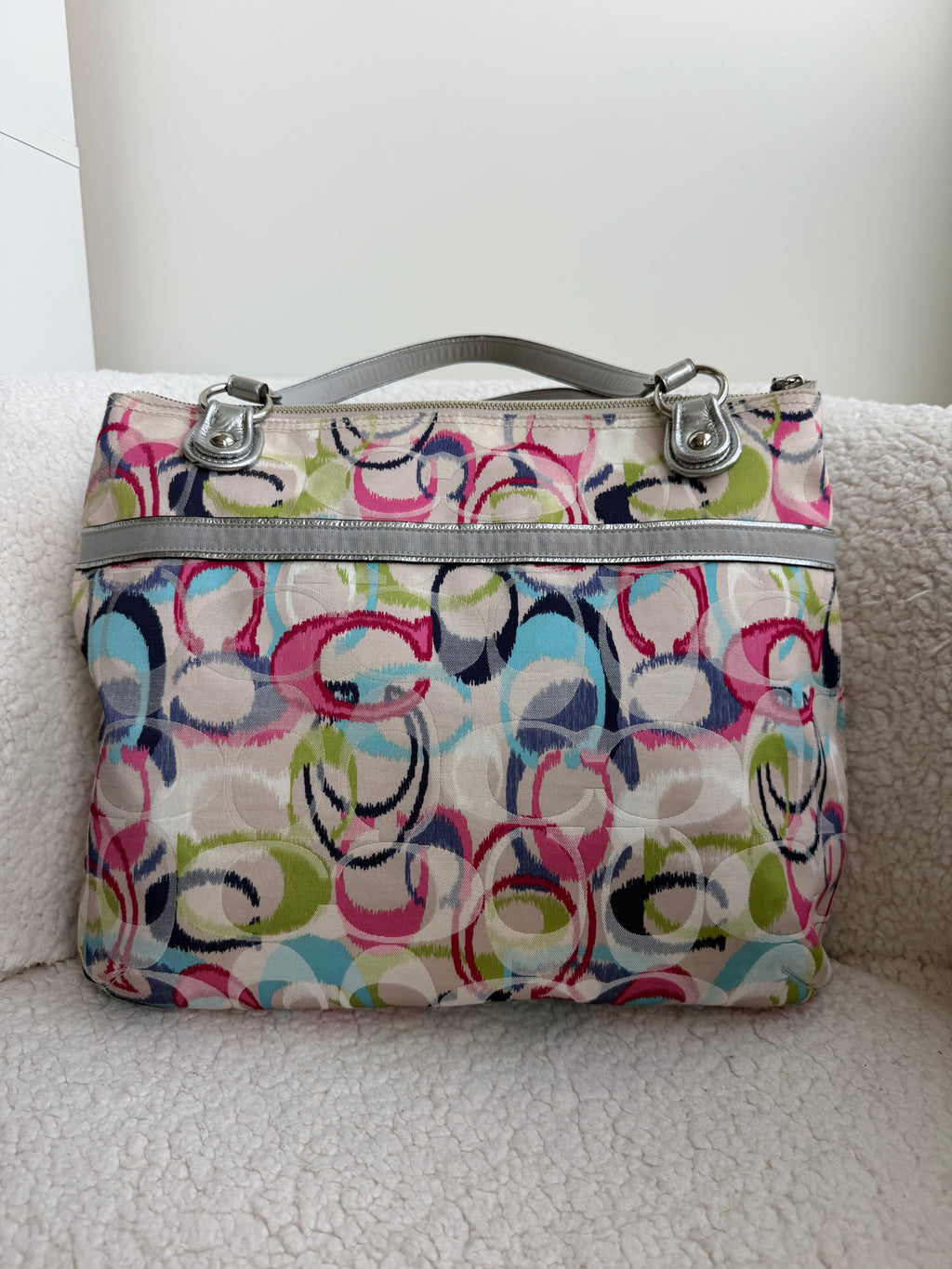 Y2K Coach Poppy Ikat Tote