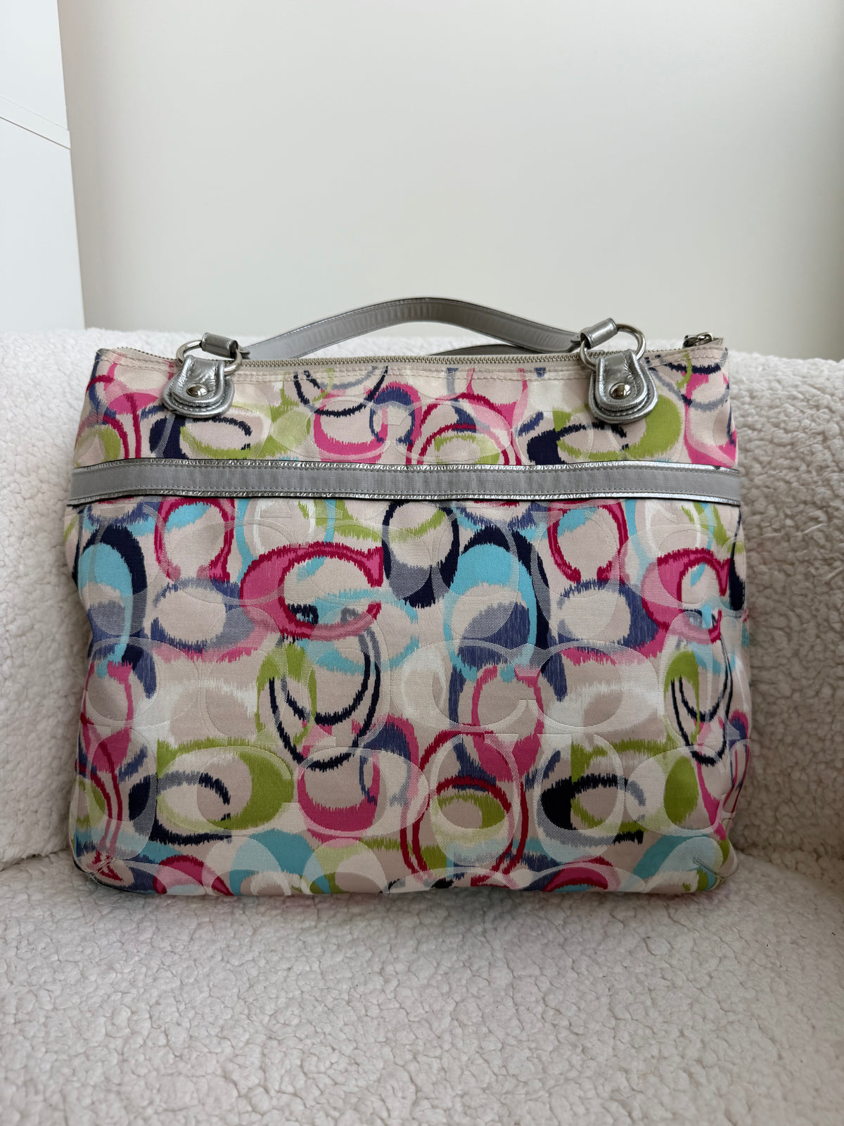 Y2K Coach Poppy Ikat Tote