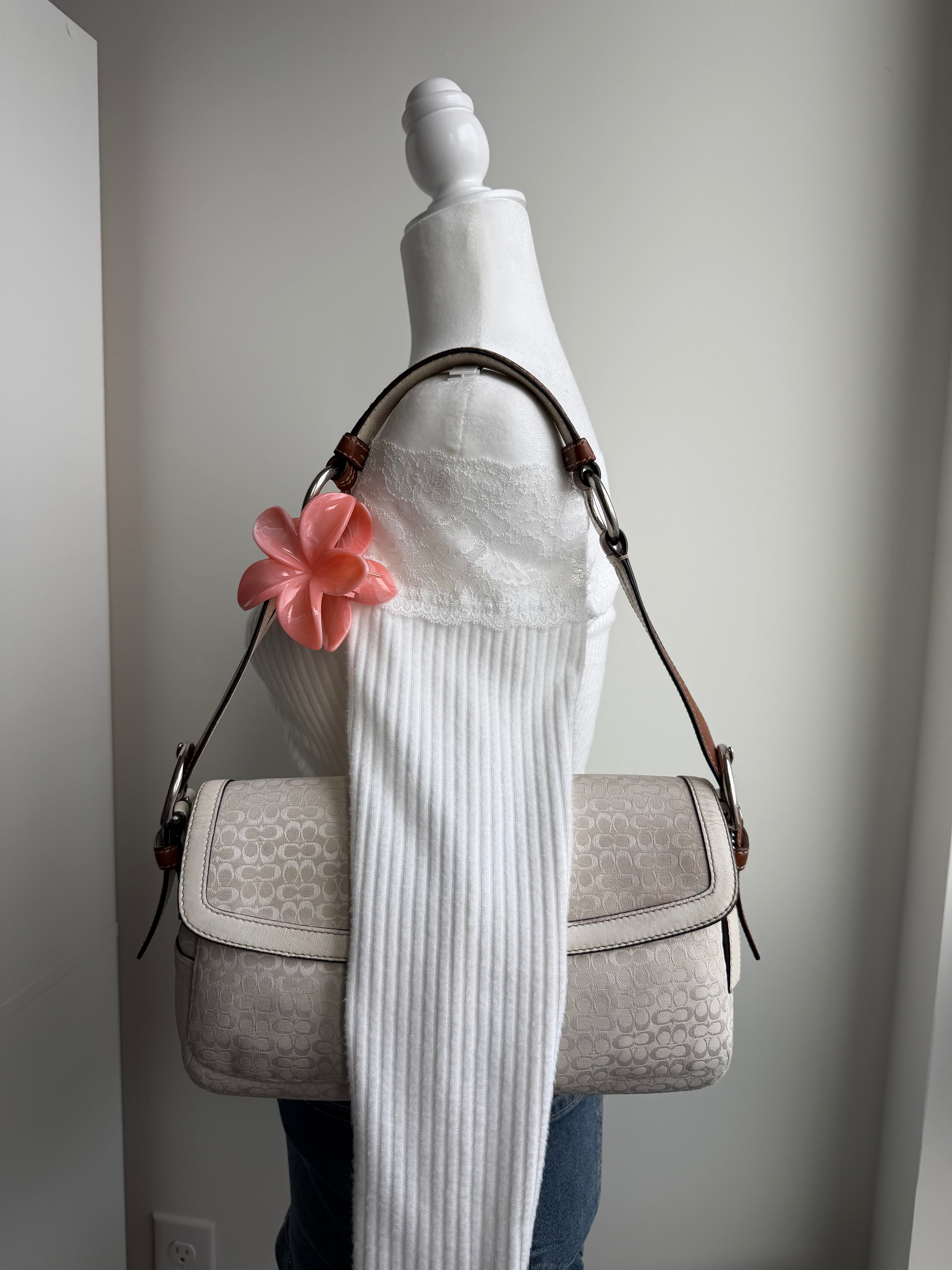 Coach Two Pocket Soho White