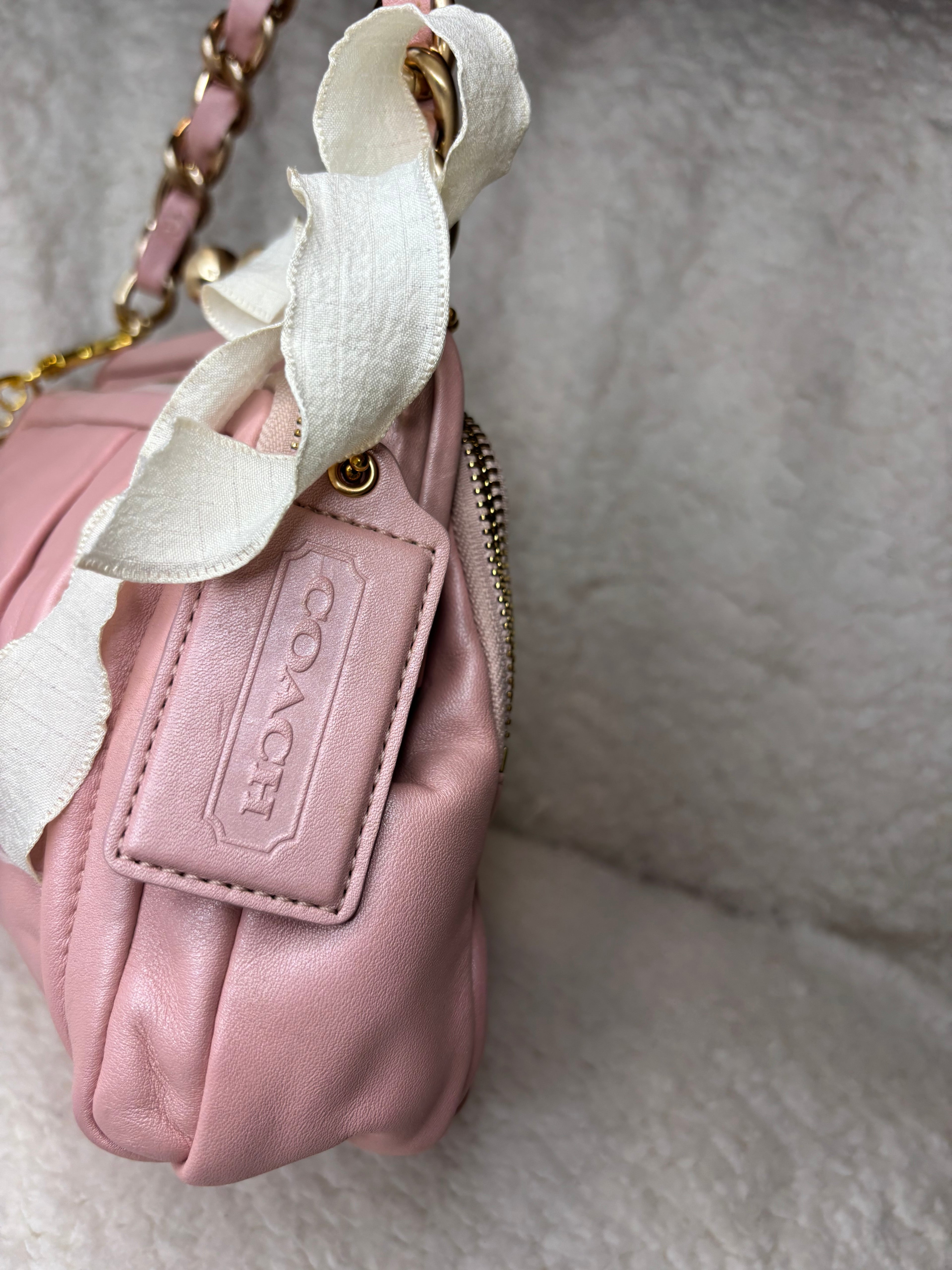 Y2K Coach Parker Pink Shoulder Bag