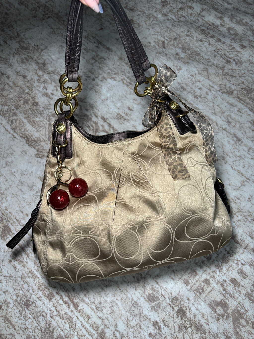 Coach Maggie Champagne Shoulder Bag