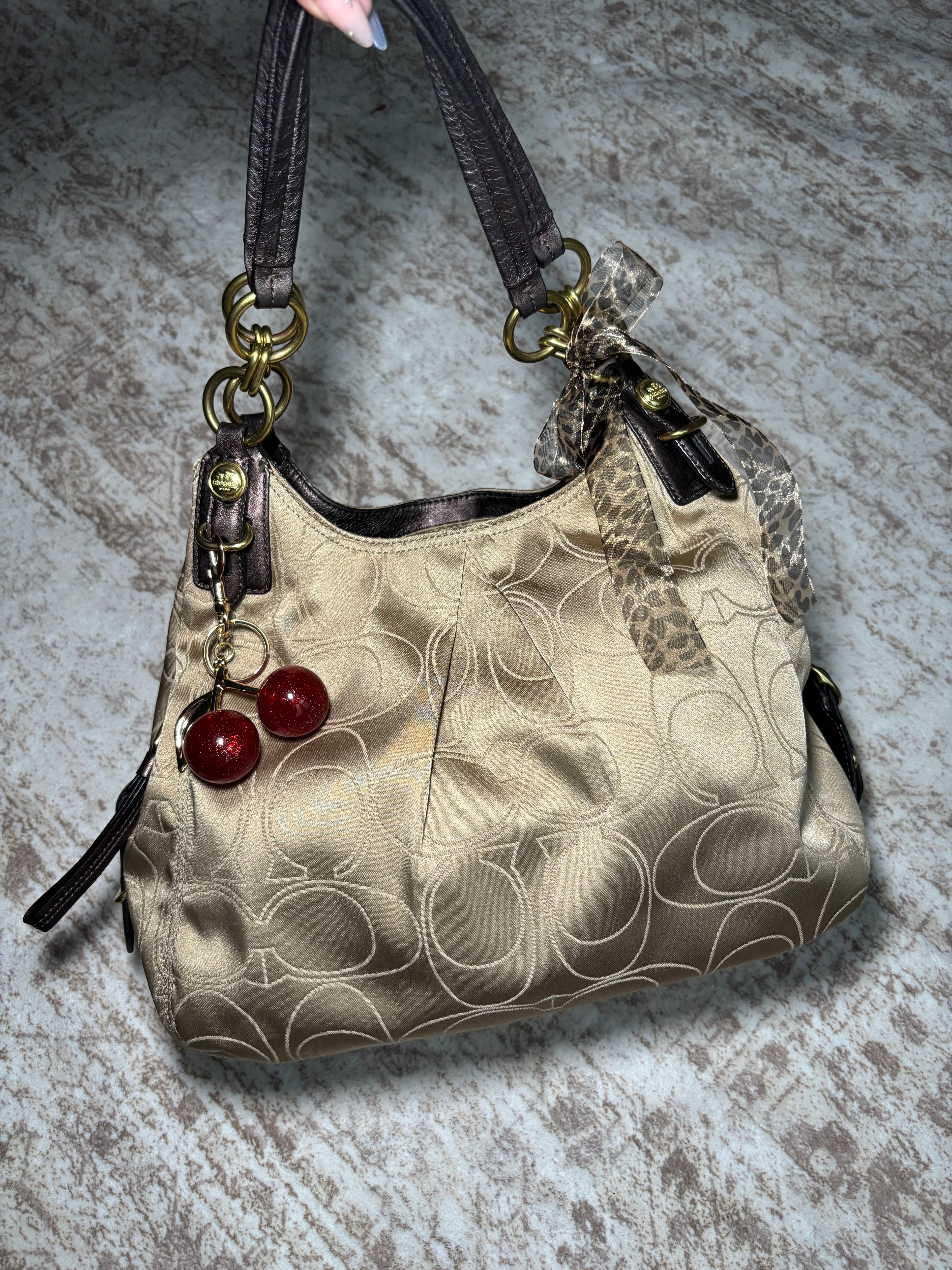 Coach Maggie Champagne Shoulder Bag